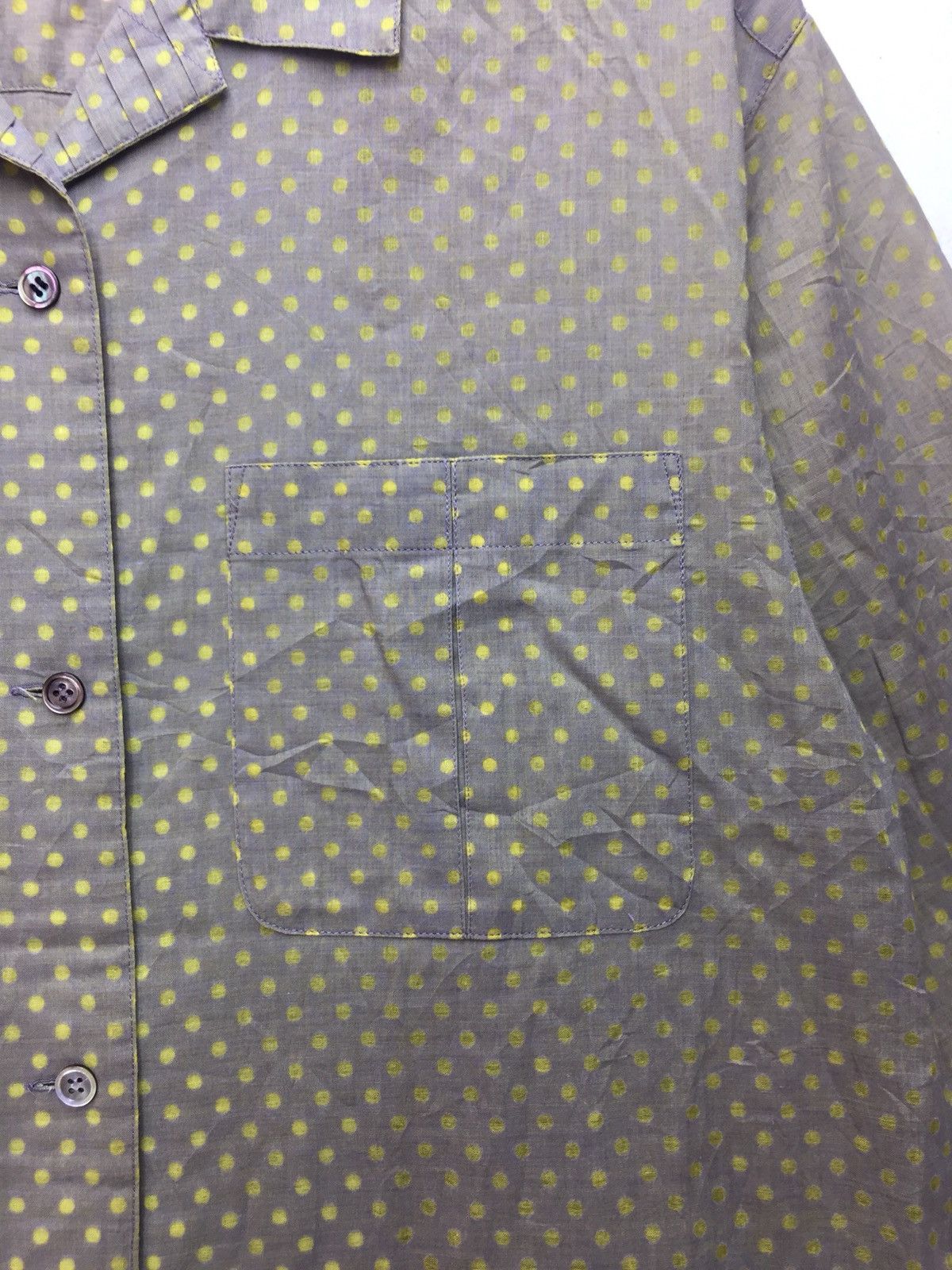 Issey Miyake Vintage Issey Miyake Polkadot design Shirt Size US M / EU 48-50 / 2 - 3 Thumbnail