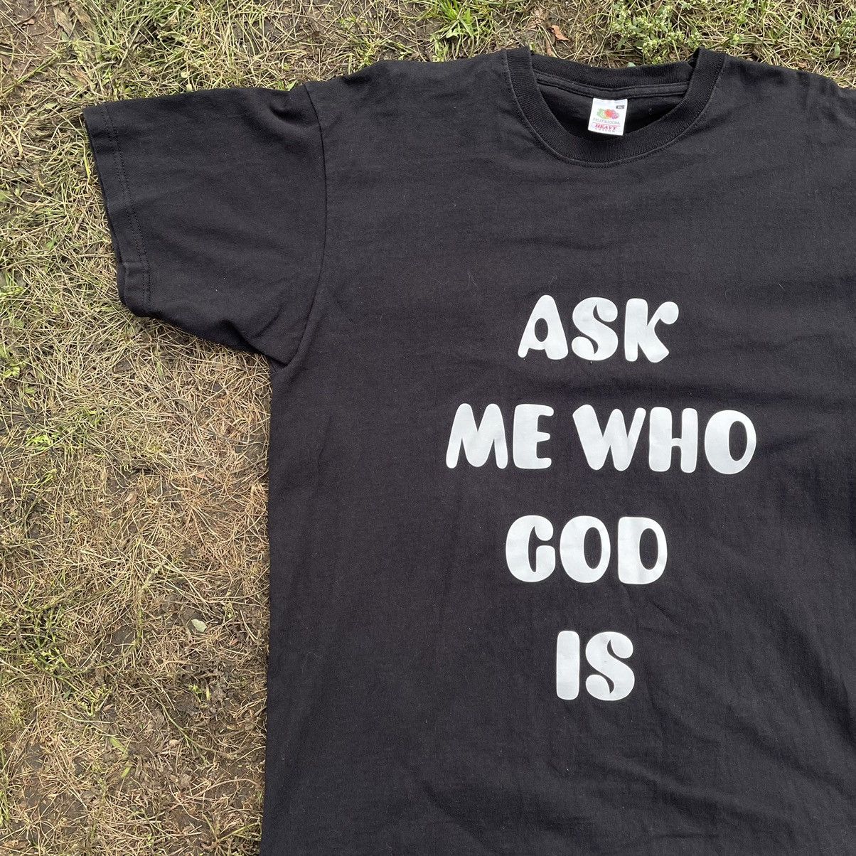 Vintage Vintage 90s Y2K Graphic Religion Tee Black Oversized Punk M Size US M / EU 48-50 / 2 - 2 Thumbnail
