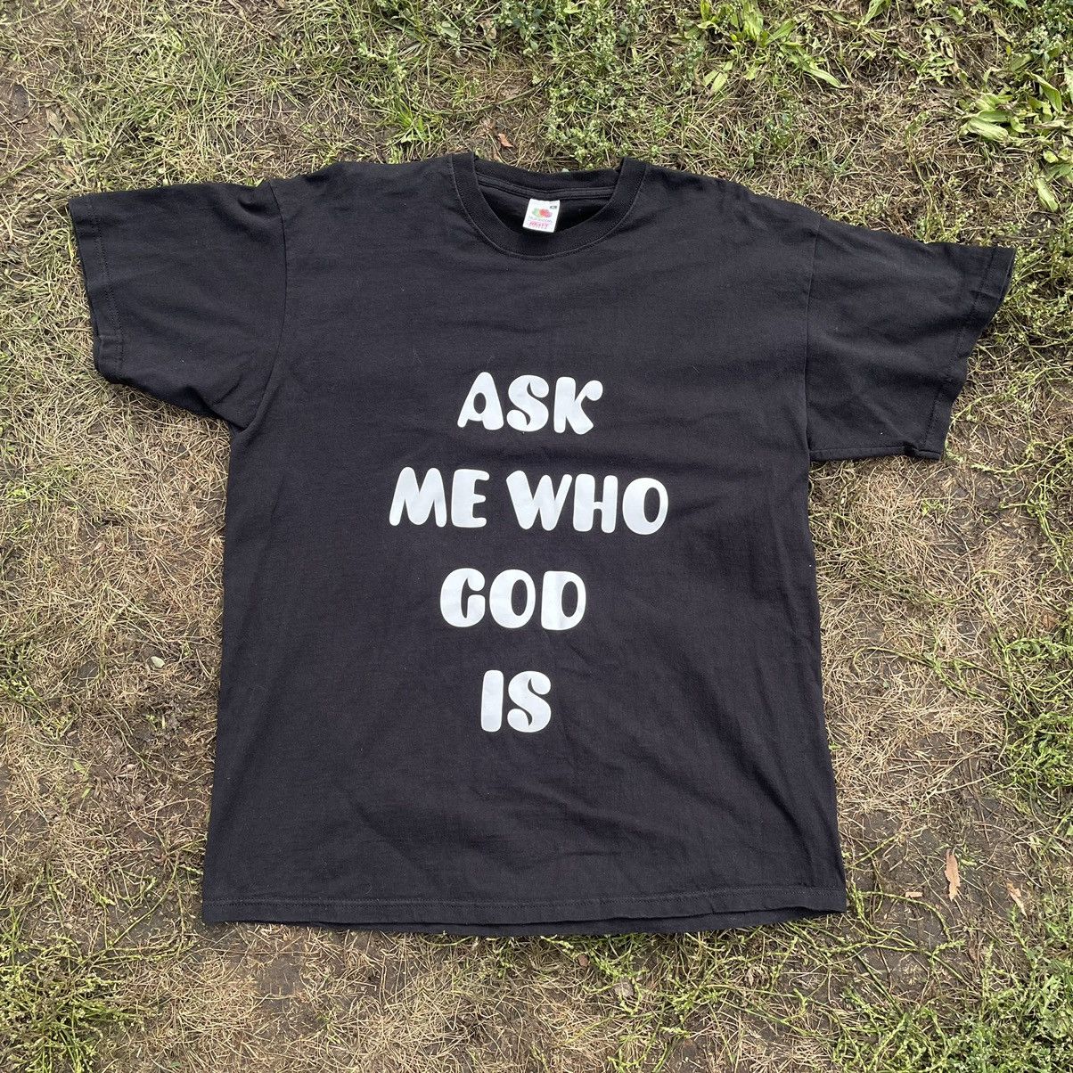 Vintage Vintage 90s Y2K Graphic Religion Tee Black Oversized Punk M Size US M / EU 48-50 / 2 - 1 Thumbnail