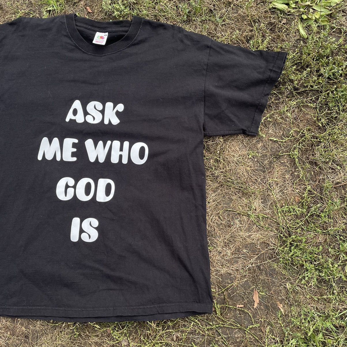 Vintage Vintage 90s Y2K Graphic Religion Tee Black Oversized Punk M Size US M / EU 48-50 / 2 - 3 Thumbnail