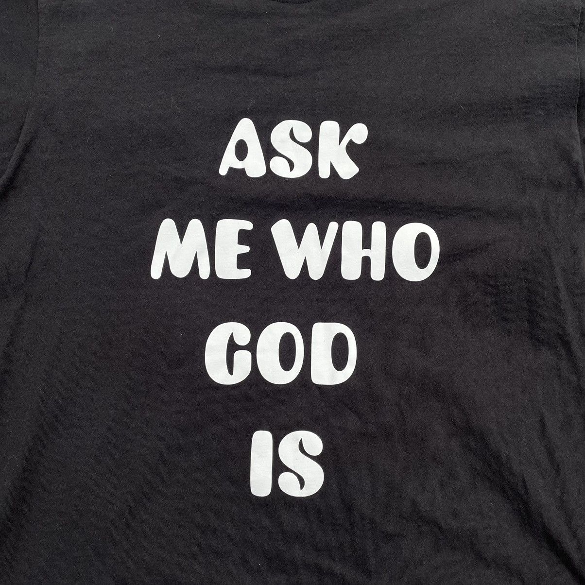 Vintage Vintage 90s Y2K Graphic Religion Tee Black Oversized Punk M Size US M / EU 48-50 / 2 - 4 Thumbnail