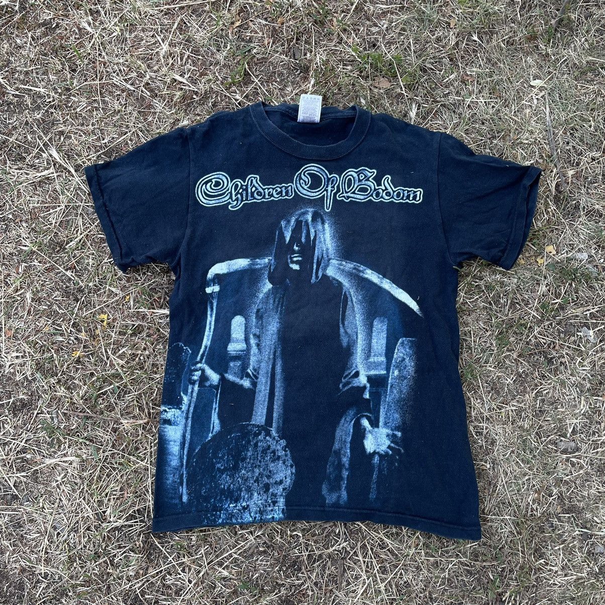 Vintage Vintage 90s Children Of Bodom Band Tee Graphic Black Slim S Size US S / EU 44-46 / 1 - 1 Thumbnail