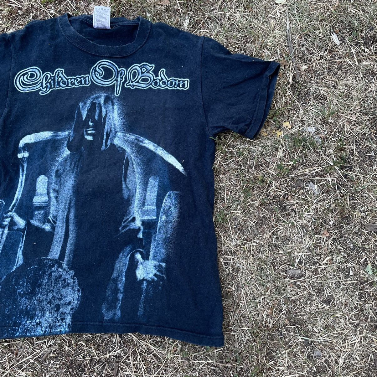 Vintage Vintage 90s Children Of Bodom Band Tee Graphic Black Slim S Size US S / EU 44-46 / 1 - 2 Thumbnail