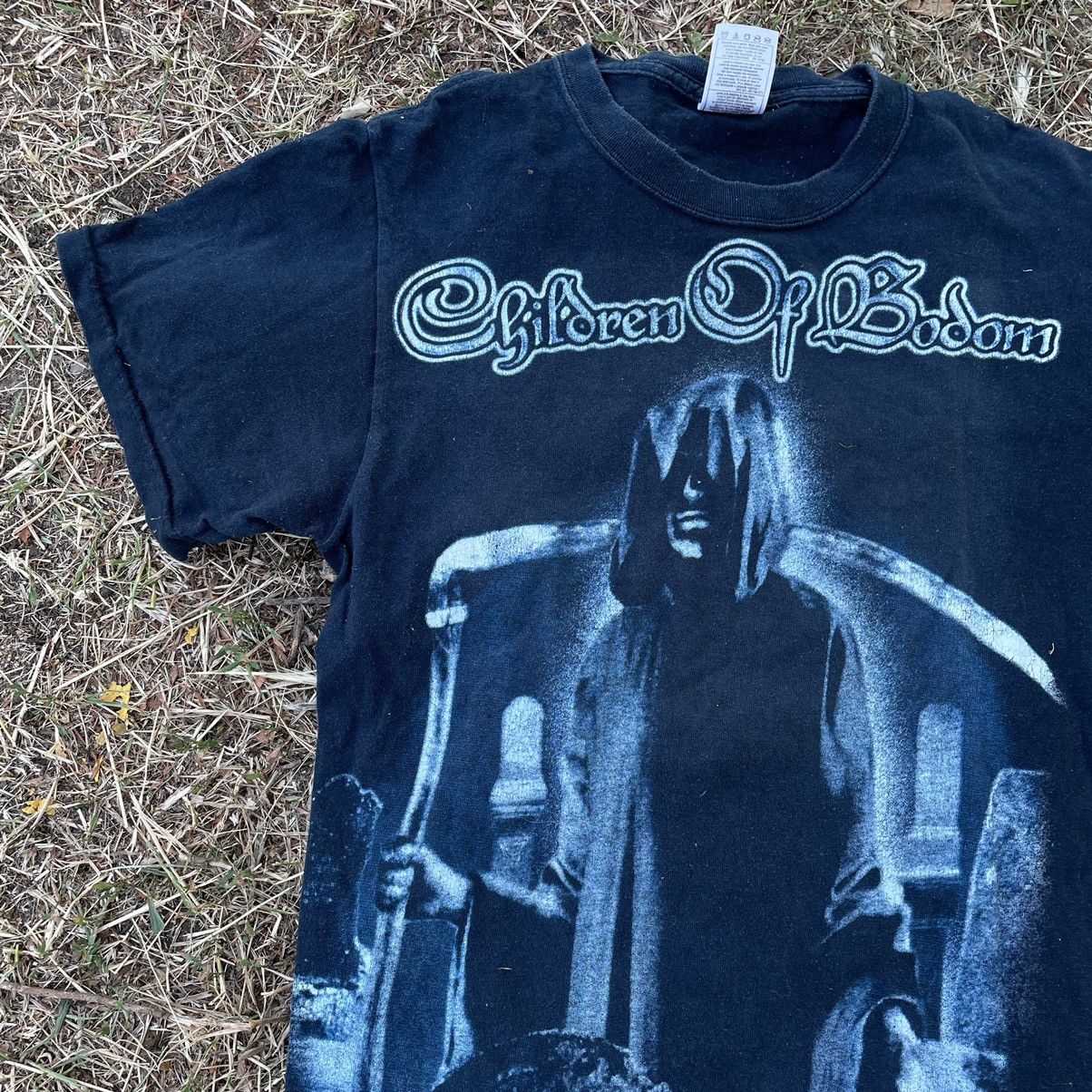 Vintage Vintage 90s Children Of Bodom Band Tee Graphic Black Slim S Size US S / EU 44-46 / 1 - 3 Thumbnail