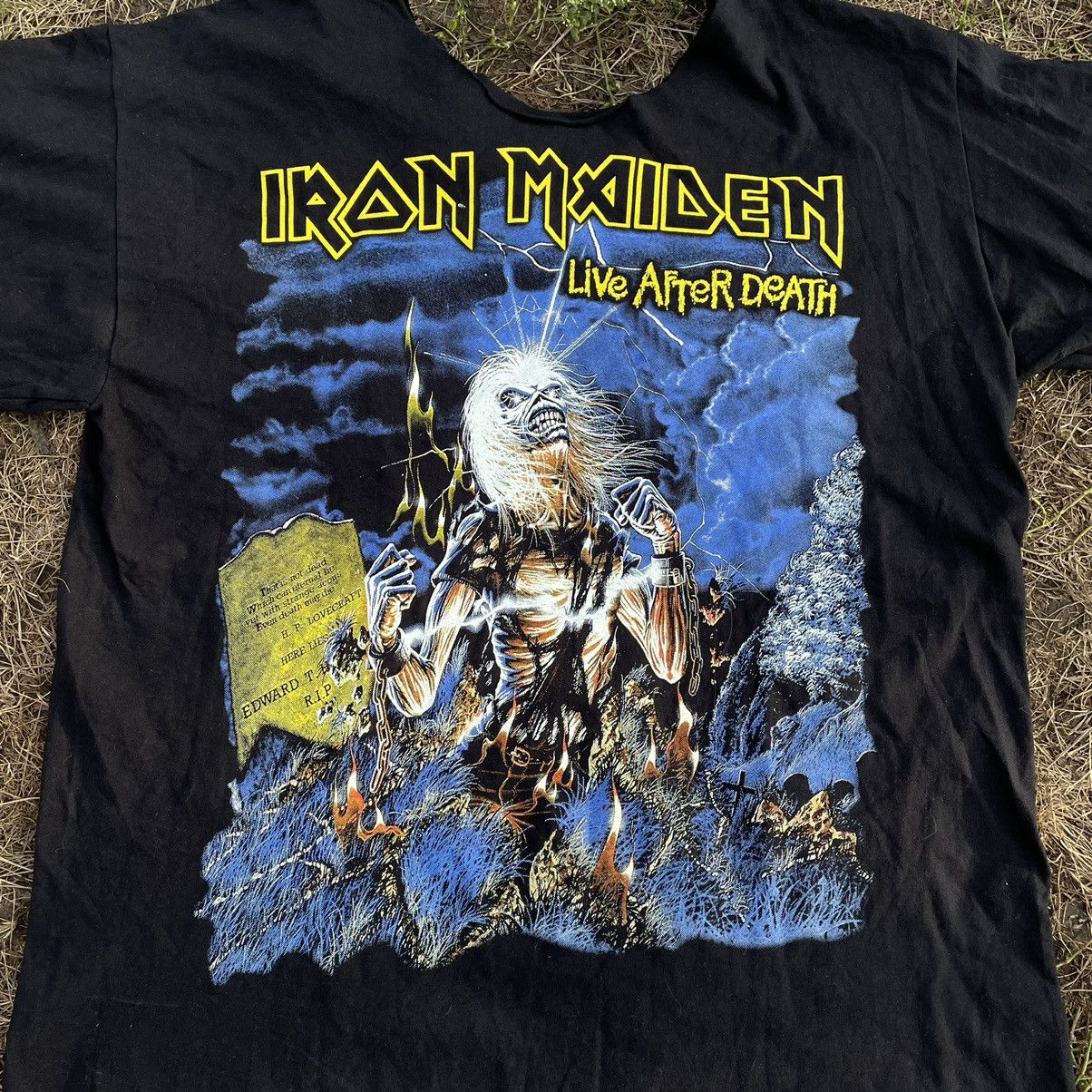 Band Tees Vintage Y2K Iron Maiden Dead Horror Face Band XL Size US XL / EU 56 / 4 - 4 Thumbnail