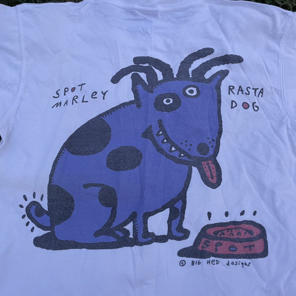 Vintage Vintage Y2K Sun Faded Rasta Dog Graphic Tee Marley Relaxed S Size US S / EU 44-46 / 1 - 4 Thumbnail