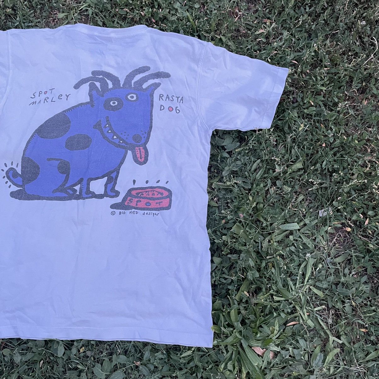 Vintage Vintage Y2K Sun Faded Rasta Dog Graphic Tee Marley Relaxed S Size US S / EU 44-46 / 1 - 2 Thumbnail