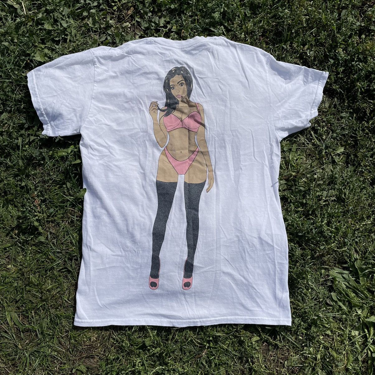 Vintage Y2K Kylie Cutie Sexy Babe Print Tee Face Humor Band