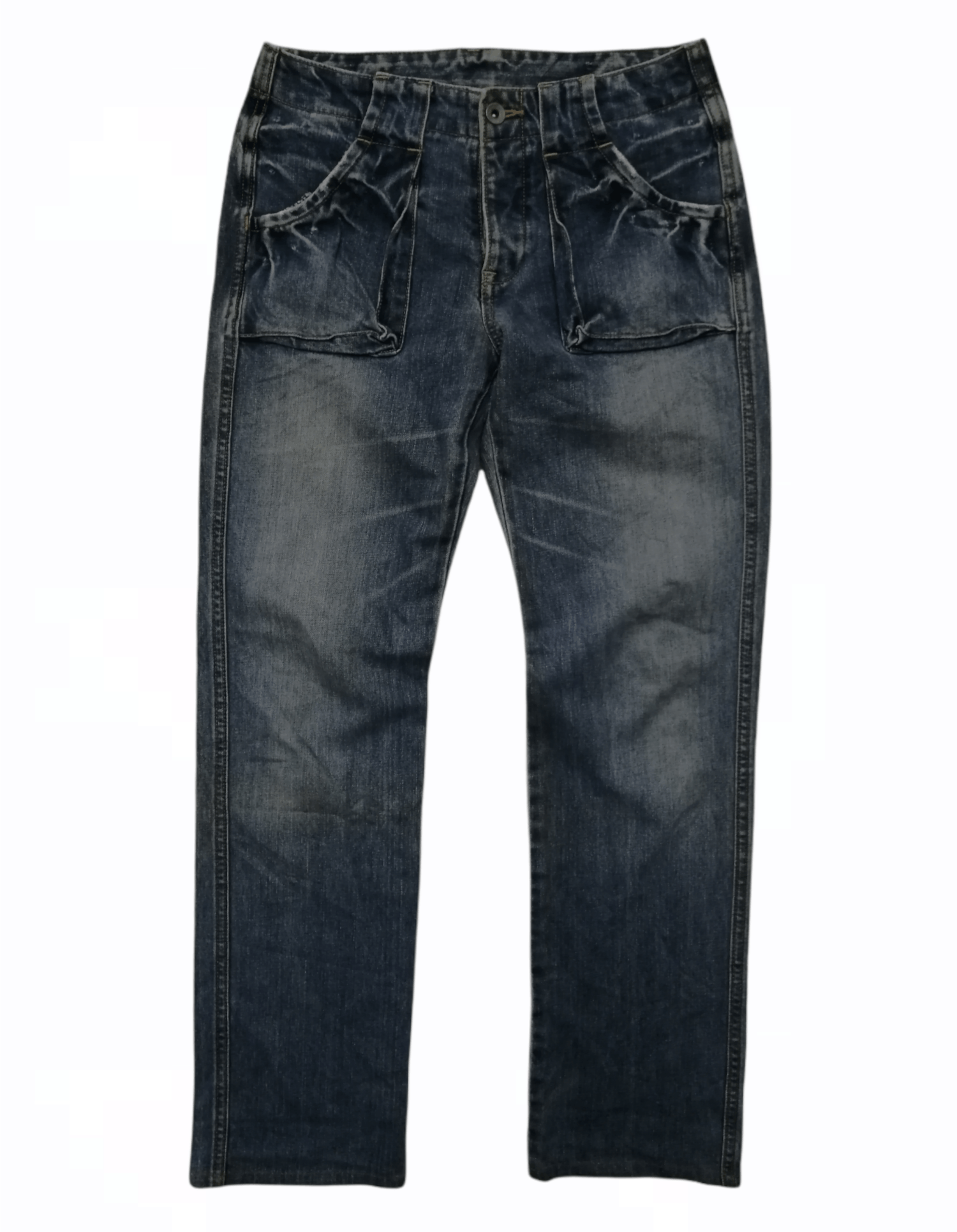Johnbull Japanese JOHN BULL Distressed Jeans Size US 29 - 1 Thumbnail