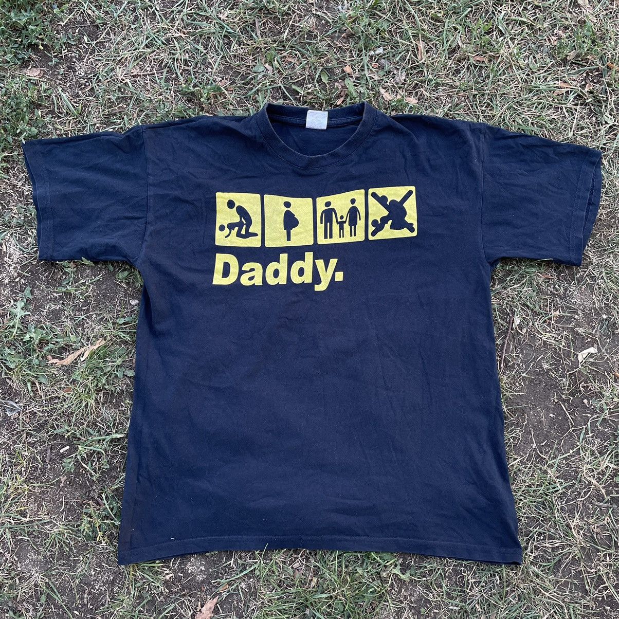 Vintage Vintage 90s Graphic Tee Daddy Humor Streetwear Cropped M Size US M / EU 48-50 / 2 - 1 Thumbnail