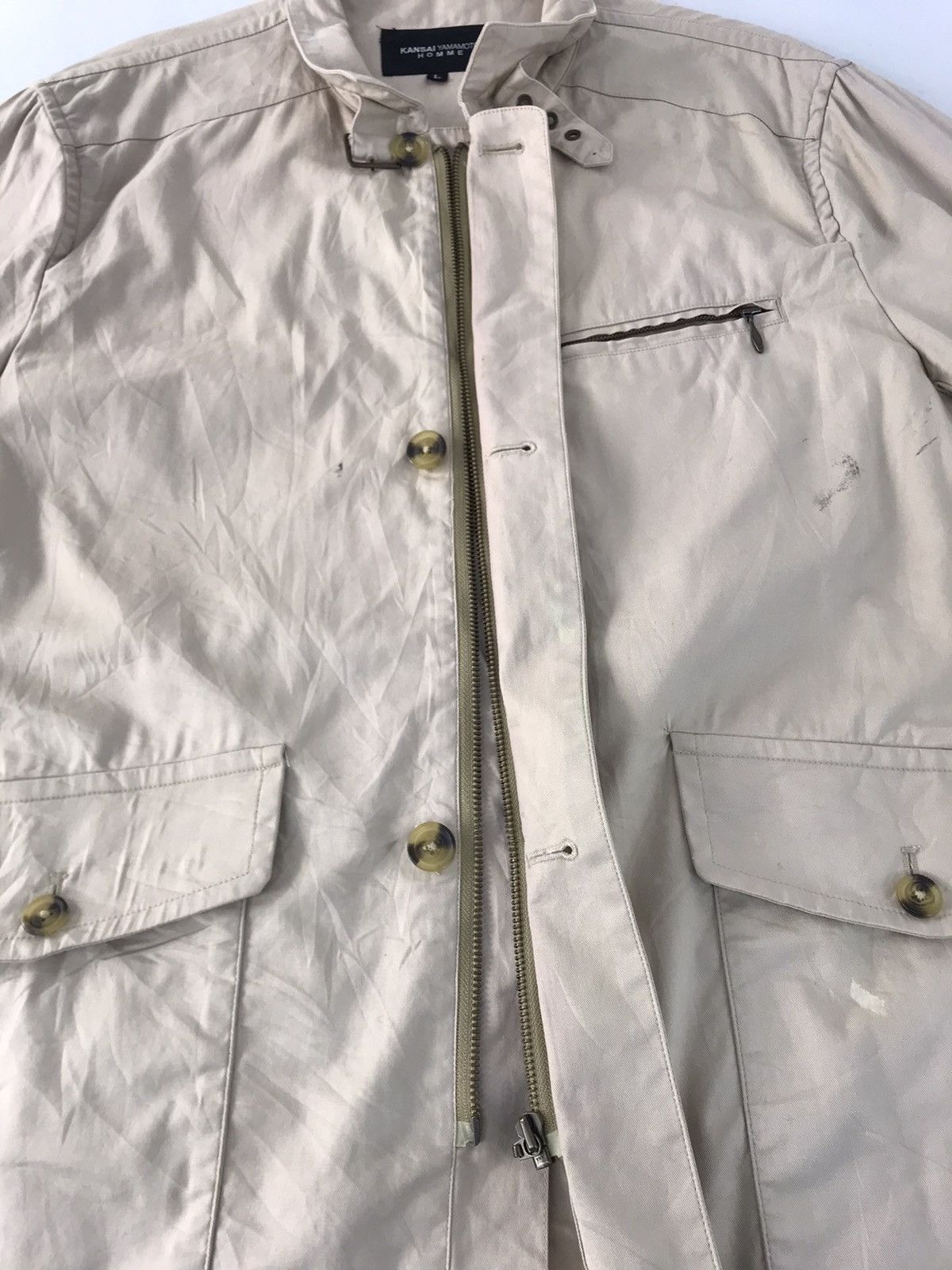 Japanese Brand Kansai Yamamoto Homme Multi Pockets Tactical Jacket Size US L / EU 52-54 / 3 - 5 Thumbnail