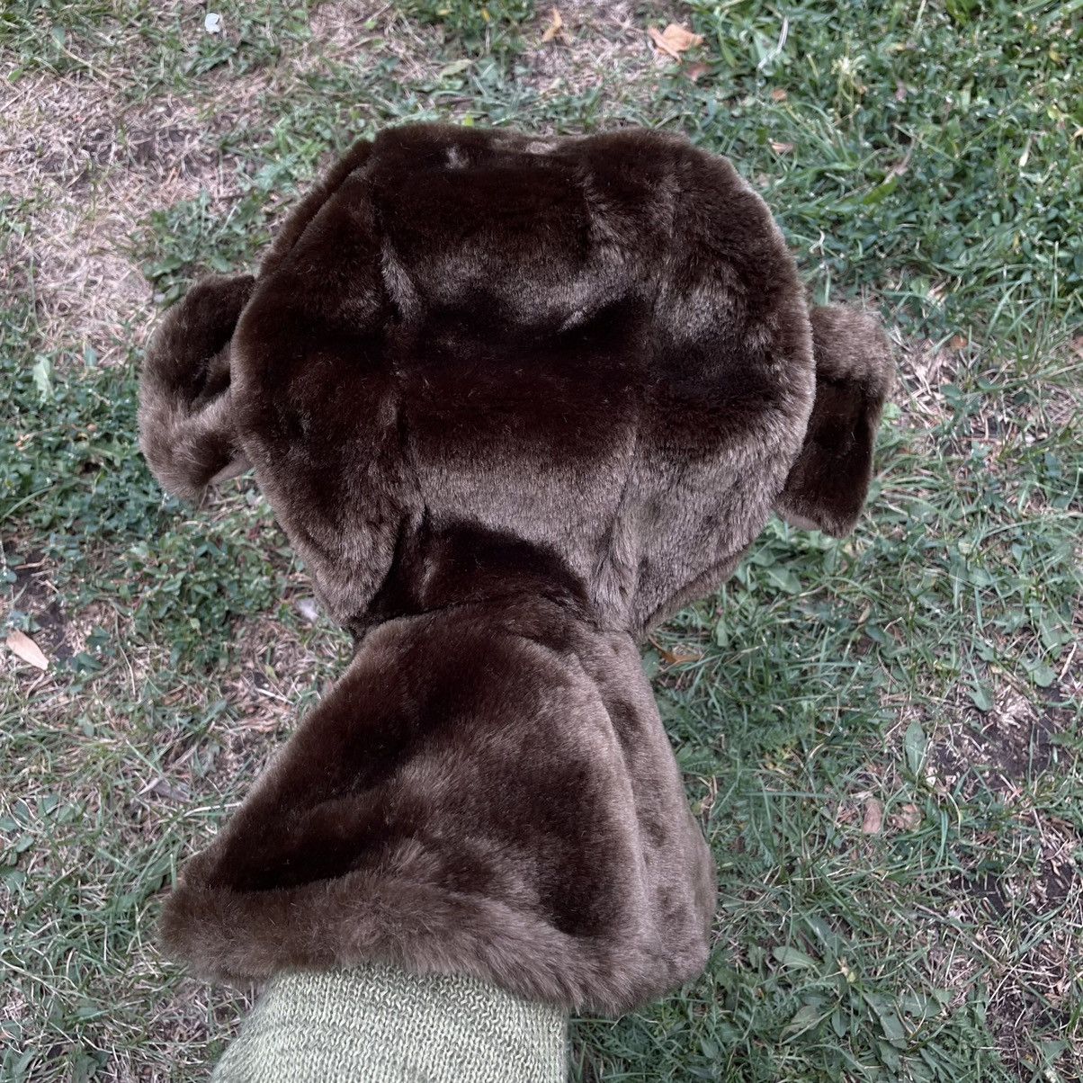 Vintage Vintage 90s Mohair Beanie Alt Goth Brown Streetwear Faded OS Size ONE SIZE - 4 Thumbnail