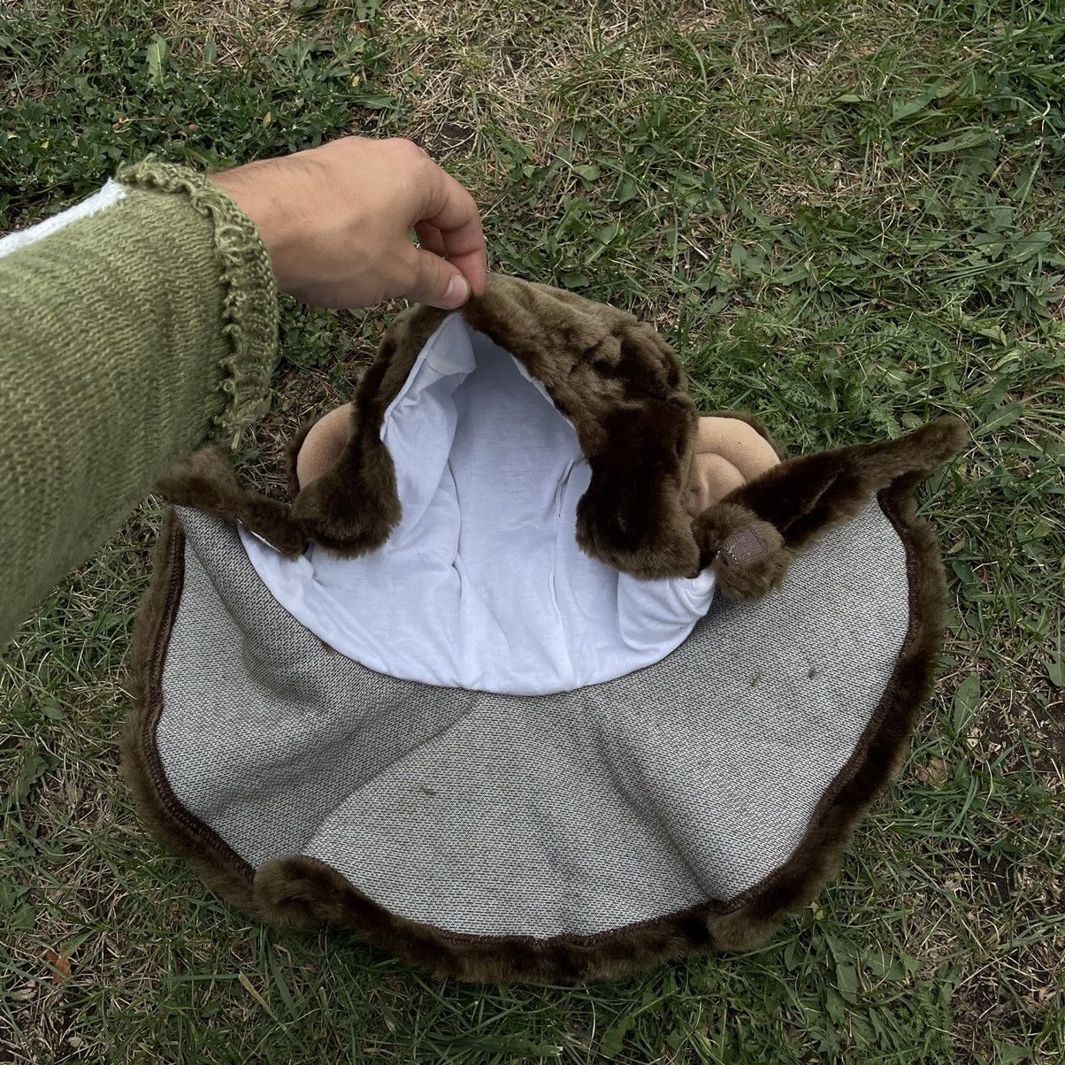Vintage Vintage 90s Mohair Beanie Alt Goth Brown Streetwear Faded OS Size ONE SIZE - 5 Thumbnail