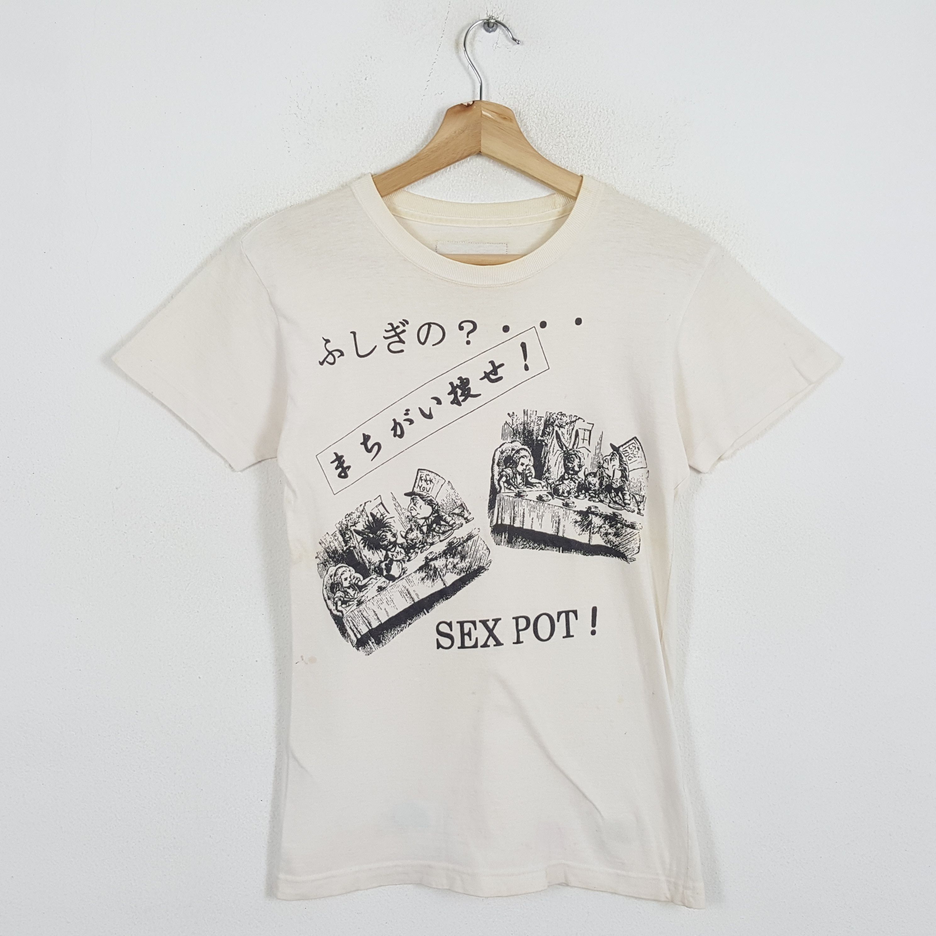 Vintage SEX POT Japanese Brand Punk Style T-Shirts