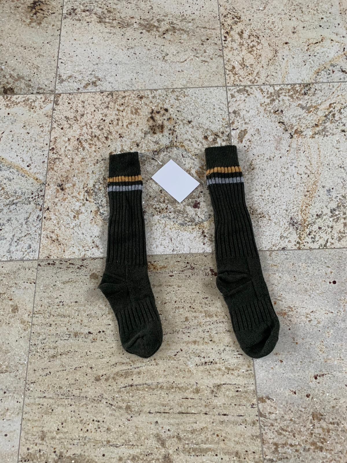 Acne Studios Ollie Wool Socks in Olive Size 46 - 1 Thumbnail