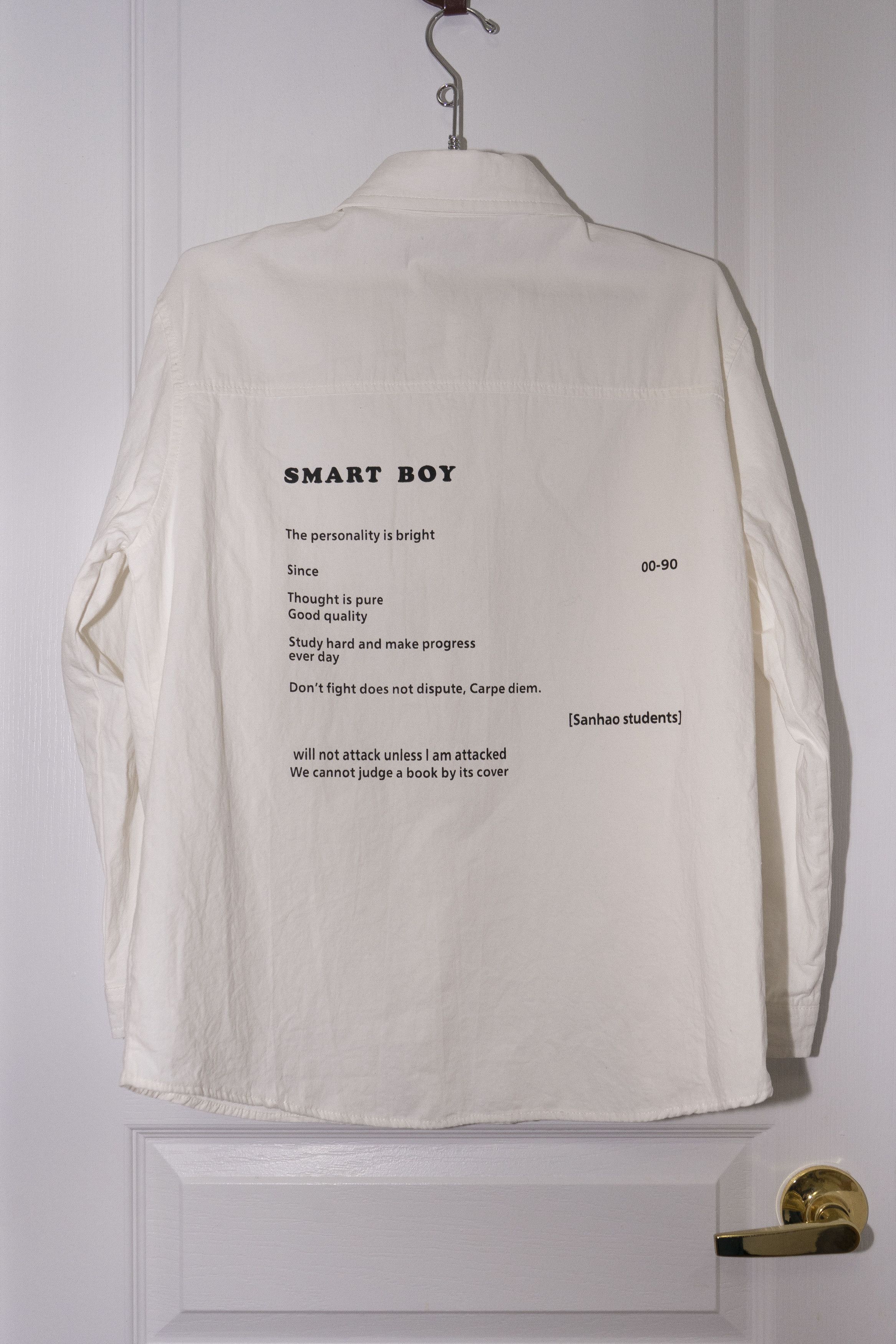 Vintage Korean Smart Boy Button-up Shirt, Youth Size L Size US L / EU 52-54 / 3 - 1 Thumbnail