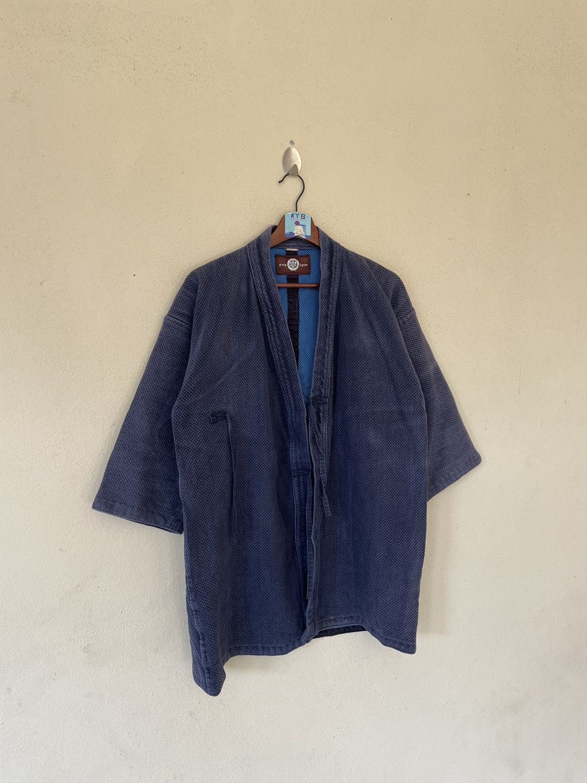 Indigo × Japanese Brand VINTAGE DISSTRESSED JAPANESE NORAGI KIMONOS Size US L / EU 52-54 / 3 - 4 Thumbnail