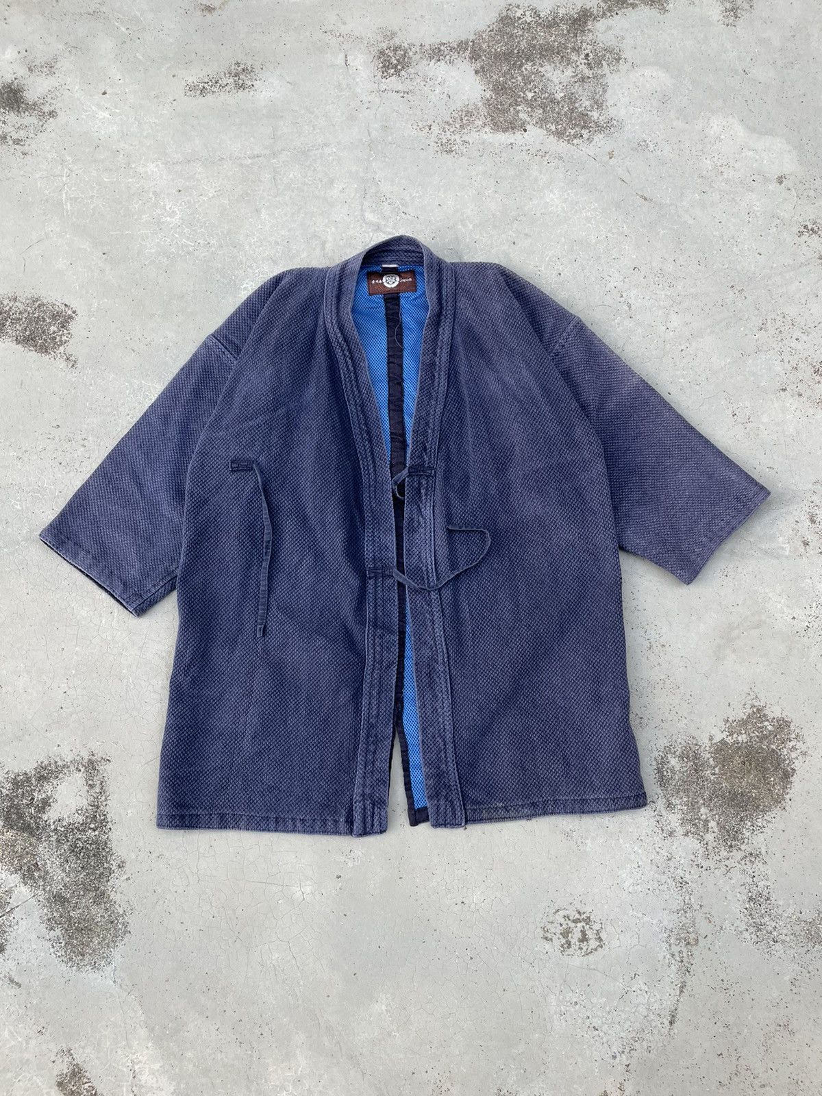Indigo × Japanese Brand VINTAGE DISSTRESSED JAPANESE NORAGI KIMONOS Size US L / EU 52-54 / 3 - 1 Thumbnail