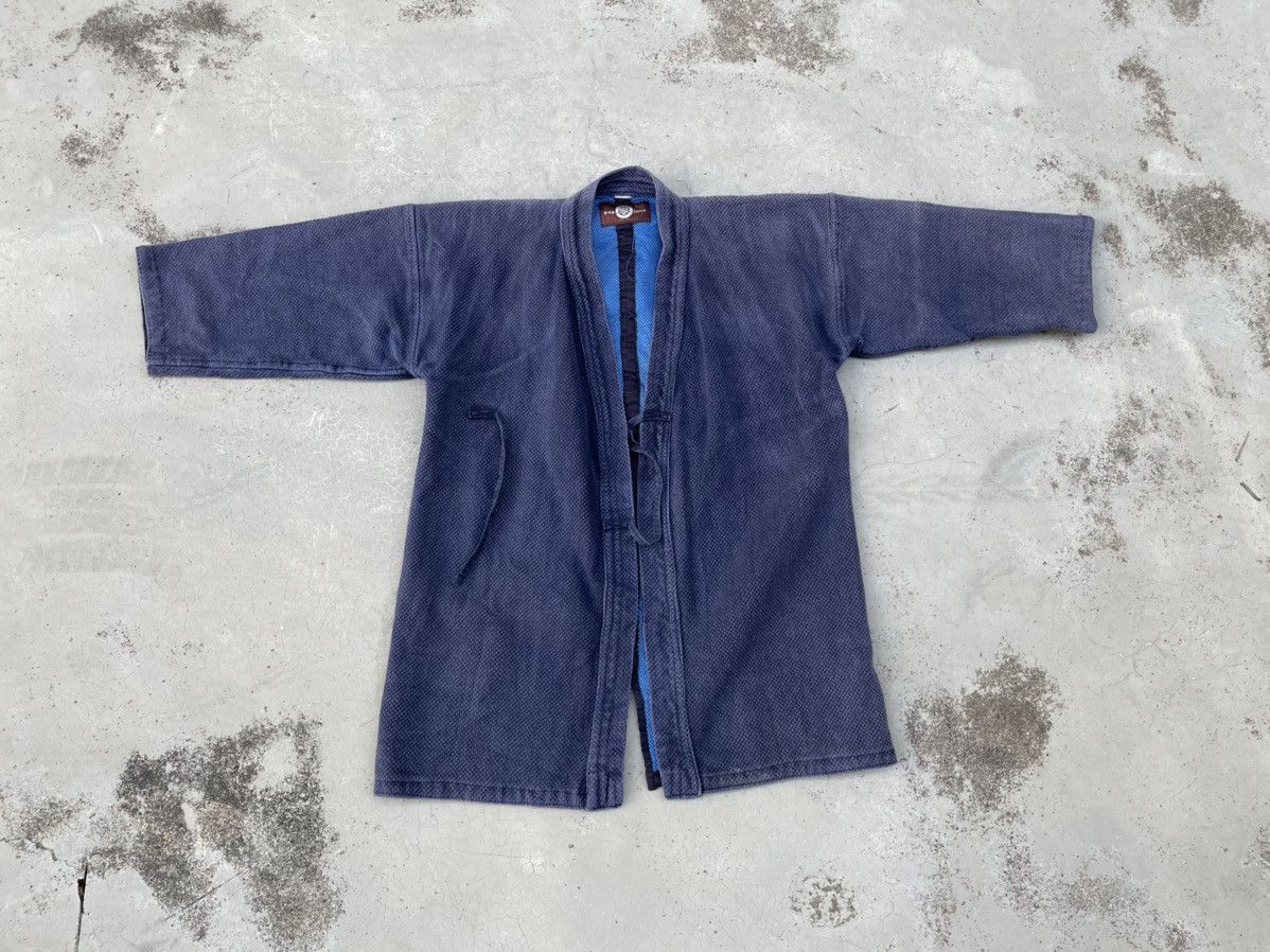 Indigo × Japanese Brand VINTAGE DISSTRESSED JAPANESE NORAGI KIMONOS Size US L / EU 52-54 / 3 - 2 Thumbnail