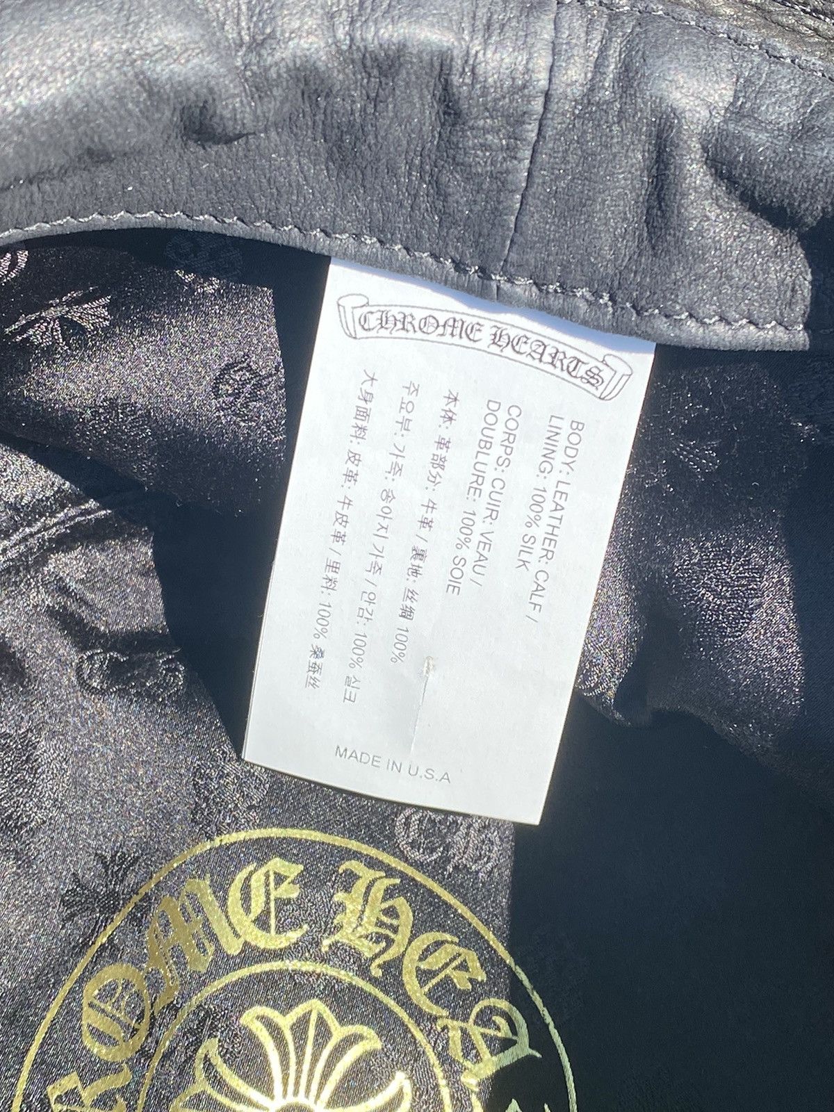 Chrome Hearts Chrome Hearts Leather Cemetery Patch Dagger Bucket Hat Small Size ONE SIZE - 11 Thumbnail