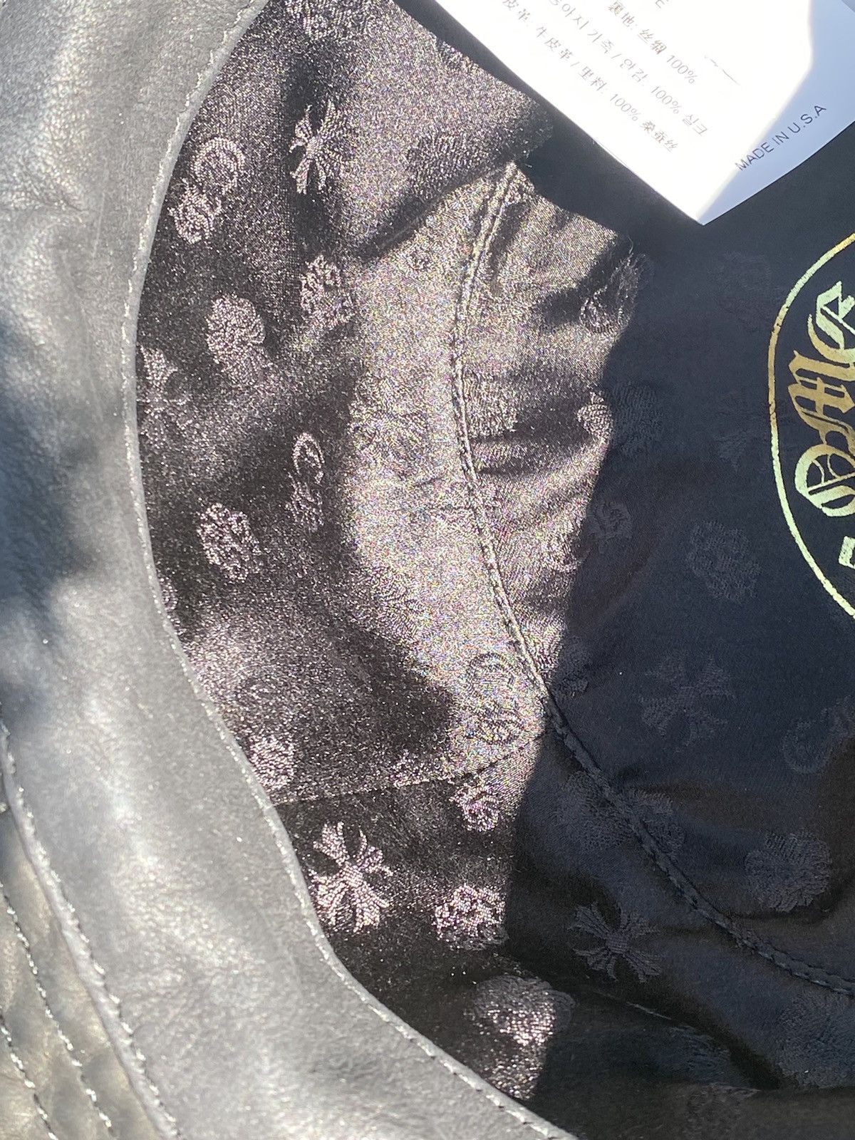 Chrome Hearts Chrome Hearts Leather Cemetery Patch Dagger Bucket Hat Small Size ONE SIZE - 10 Thumbnail