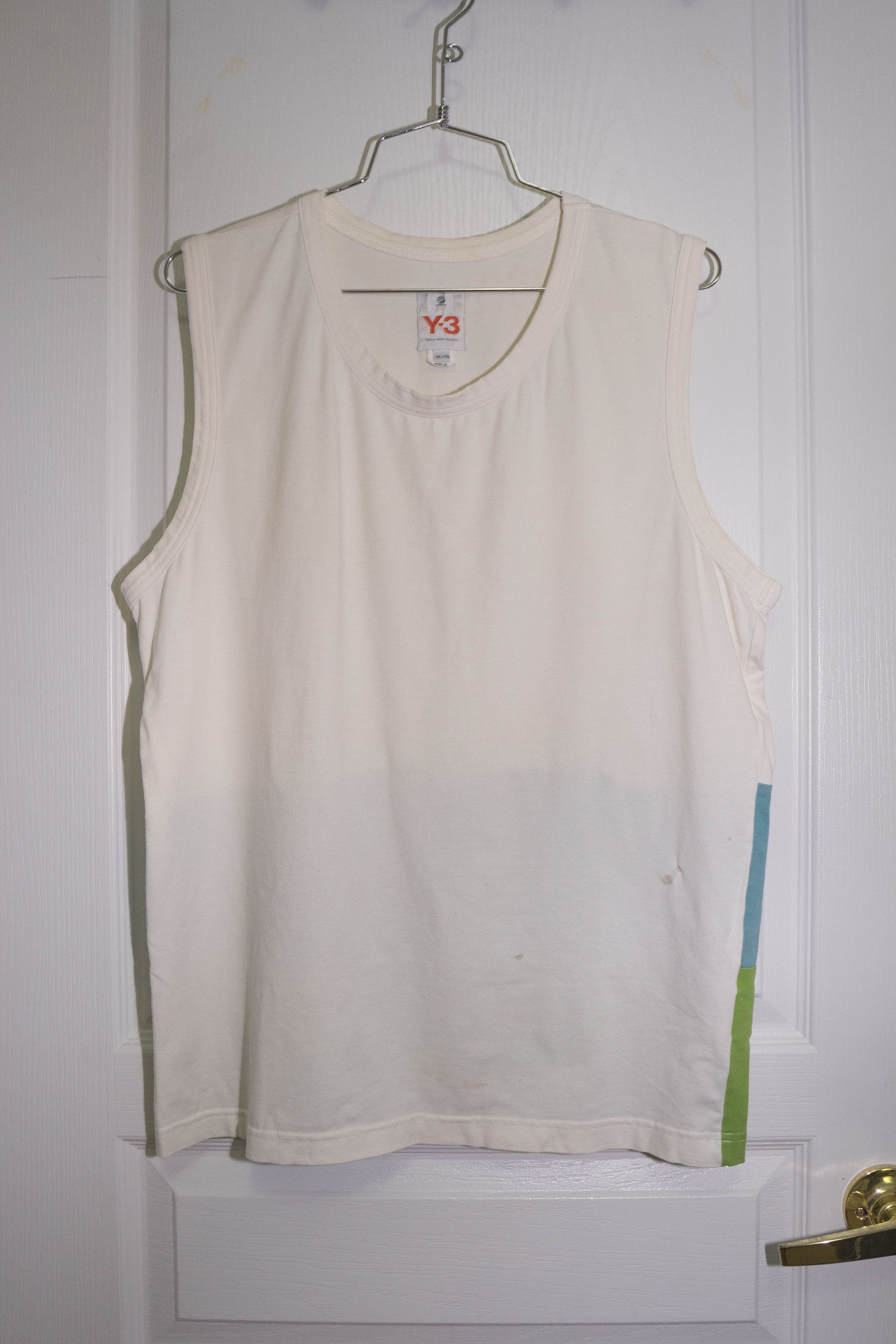 Adidas Y-3 Cut&Sew Rear Colorblock Sleeveless Tee szXL (FITS SZ M) Size US XL / EU 56 / 4 - 5 Thumbnail