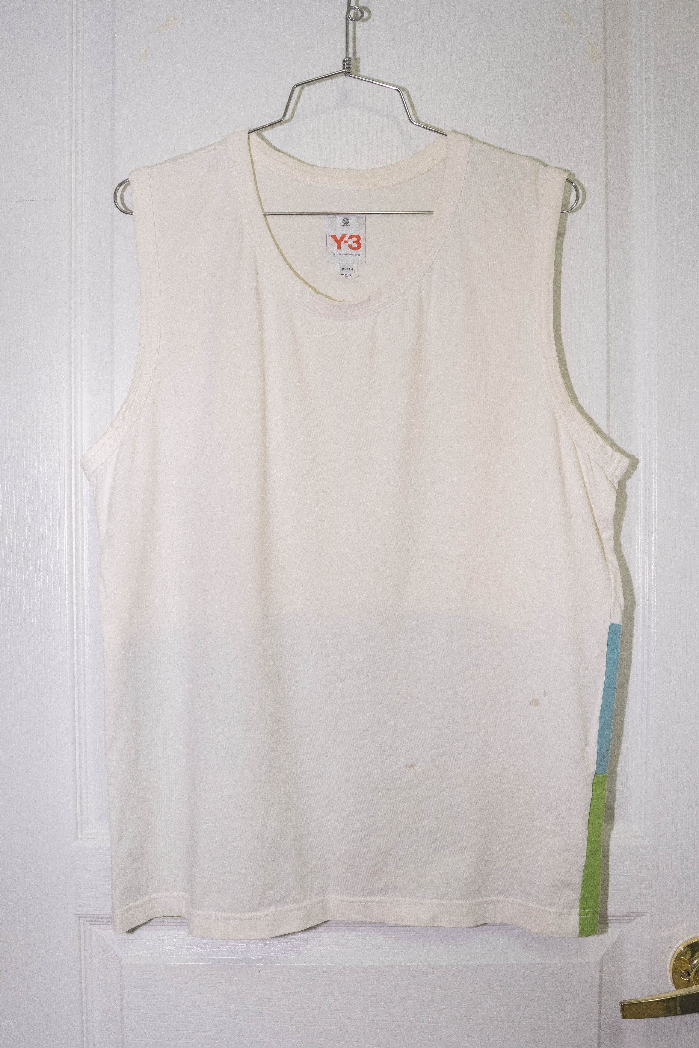 Adidas Y-3 Cut&Sew Rear Colorblock Sleeveless Tee szXL (FITS SZ M) Size US XL / EU 56 / 4 - 3 Thumbnail