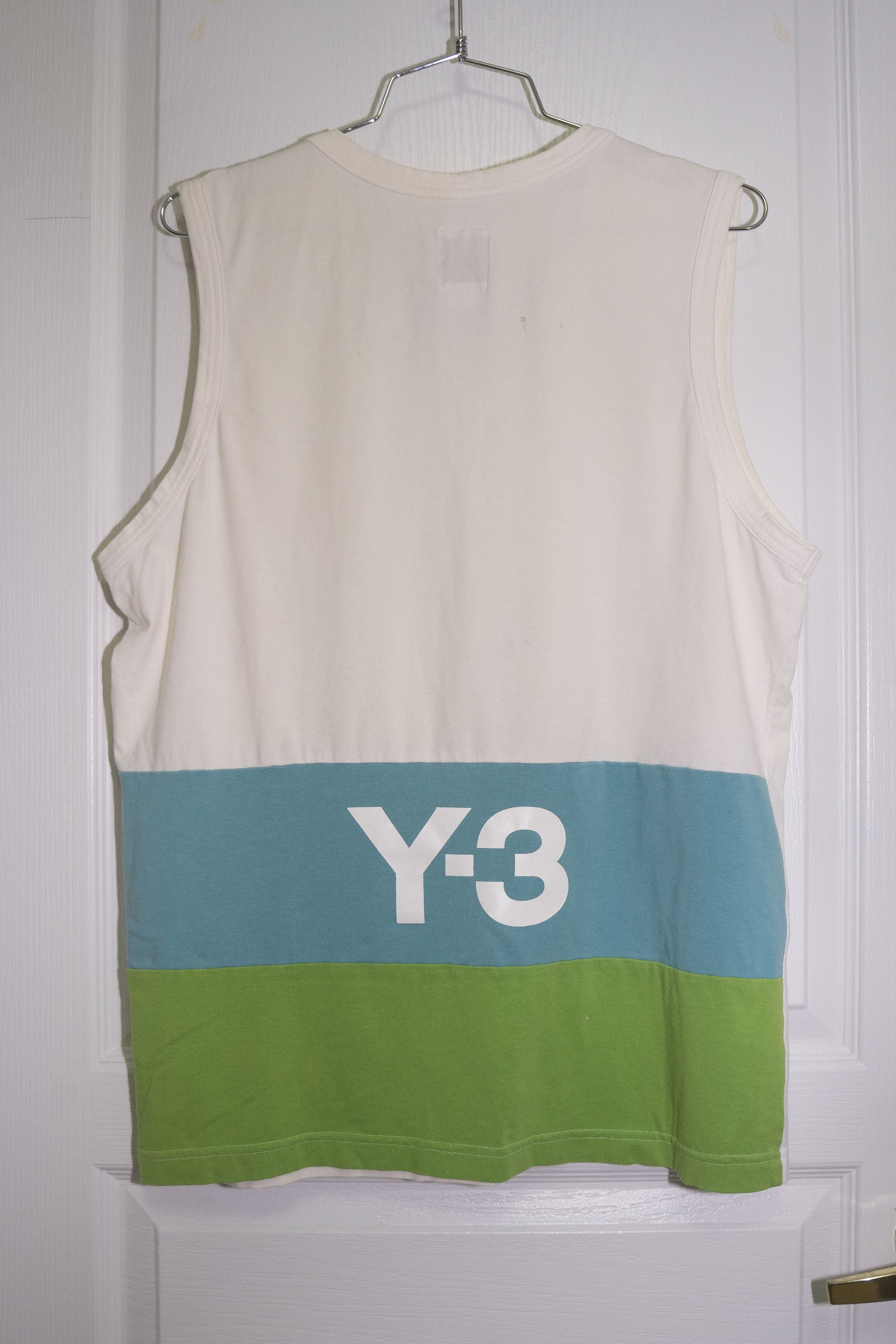 Adidas Y-3 Cut&Sew Rear Colorblock Sleeveless Tee szXL (FITS SZ M) Size US XL / EU 56 / 4 - 9 Thumbnail