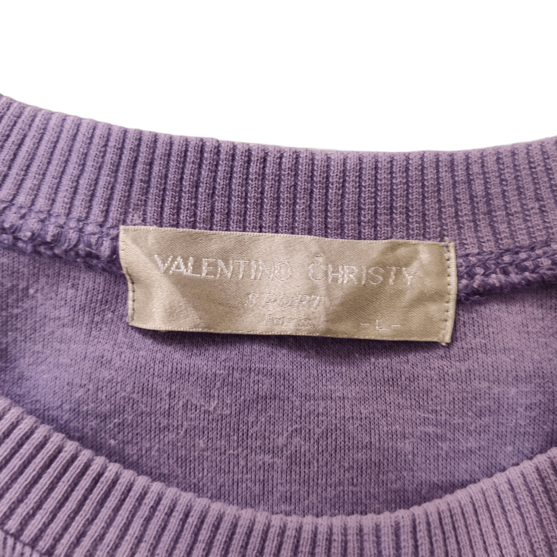 Valentino Vintage Valentino Christy Sweatshirt 3 Tone Embroidery Logo Size US L / EU 52-54 / 3 - 5 Thumbnail
