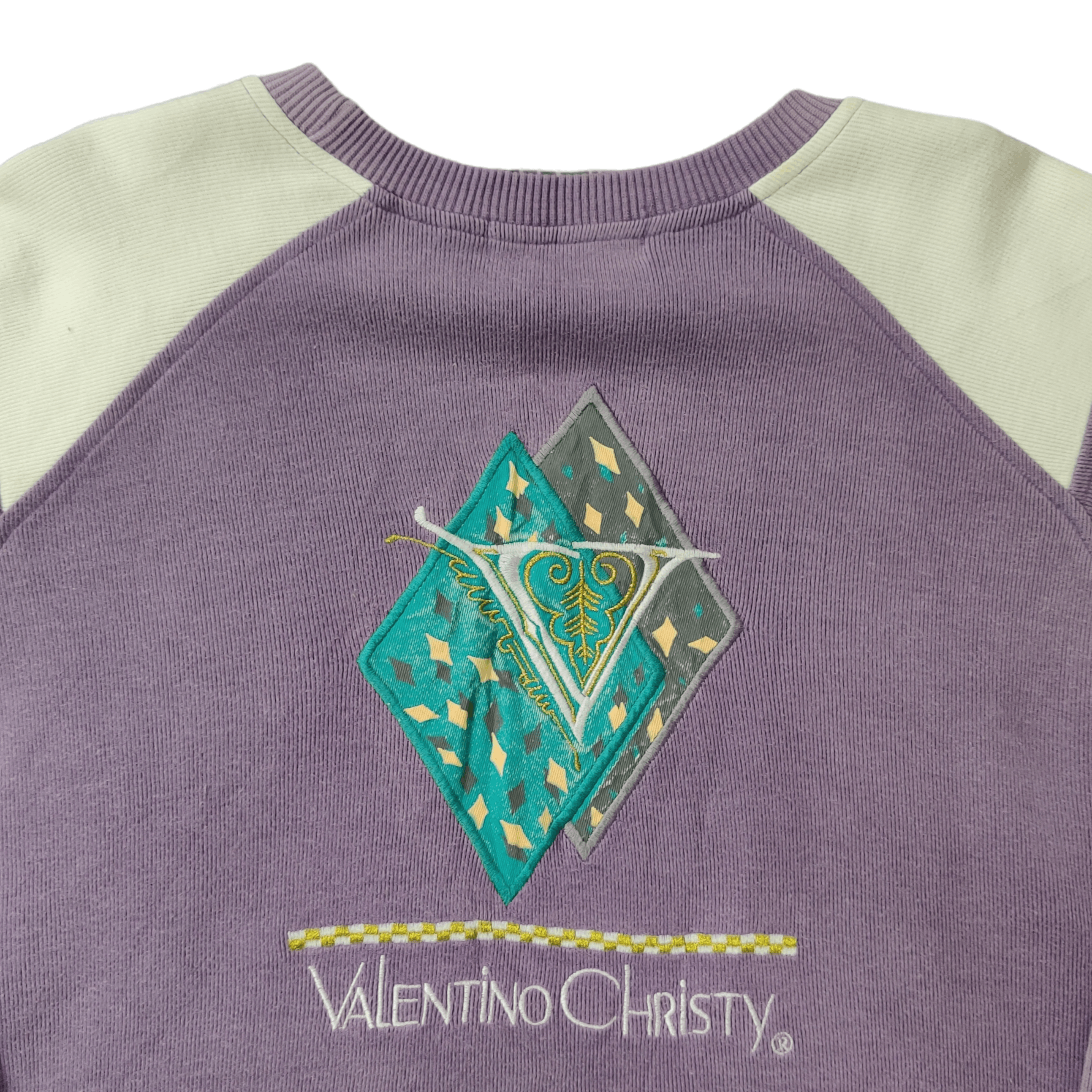 Valentino Vintage Valentino Christy Sweatshirt 3 Tone Embroidery Logo Size US L / EU 52-54 / 3 - 8 Thumbnail