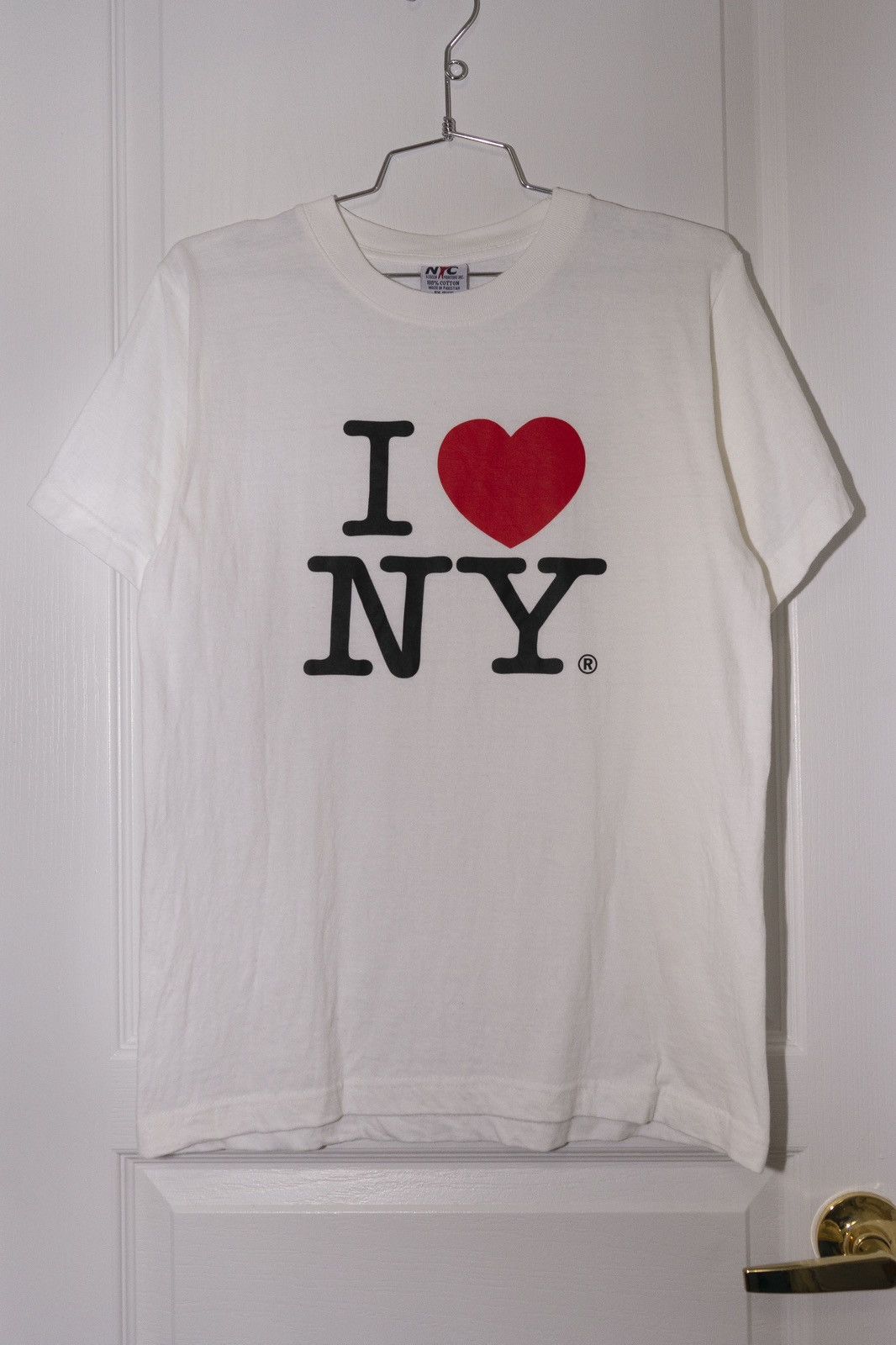 Vintage “I LOVE NY” Logo Tee - White - Sz M | Grailed