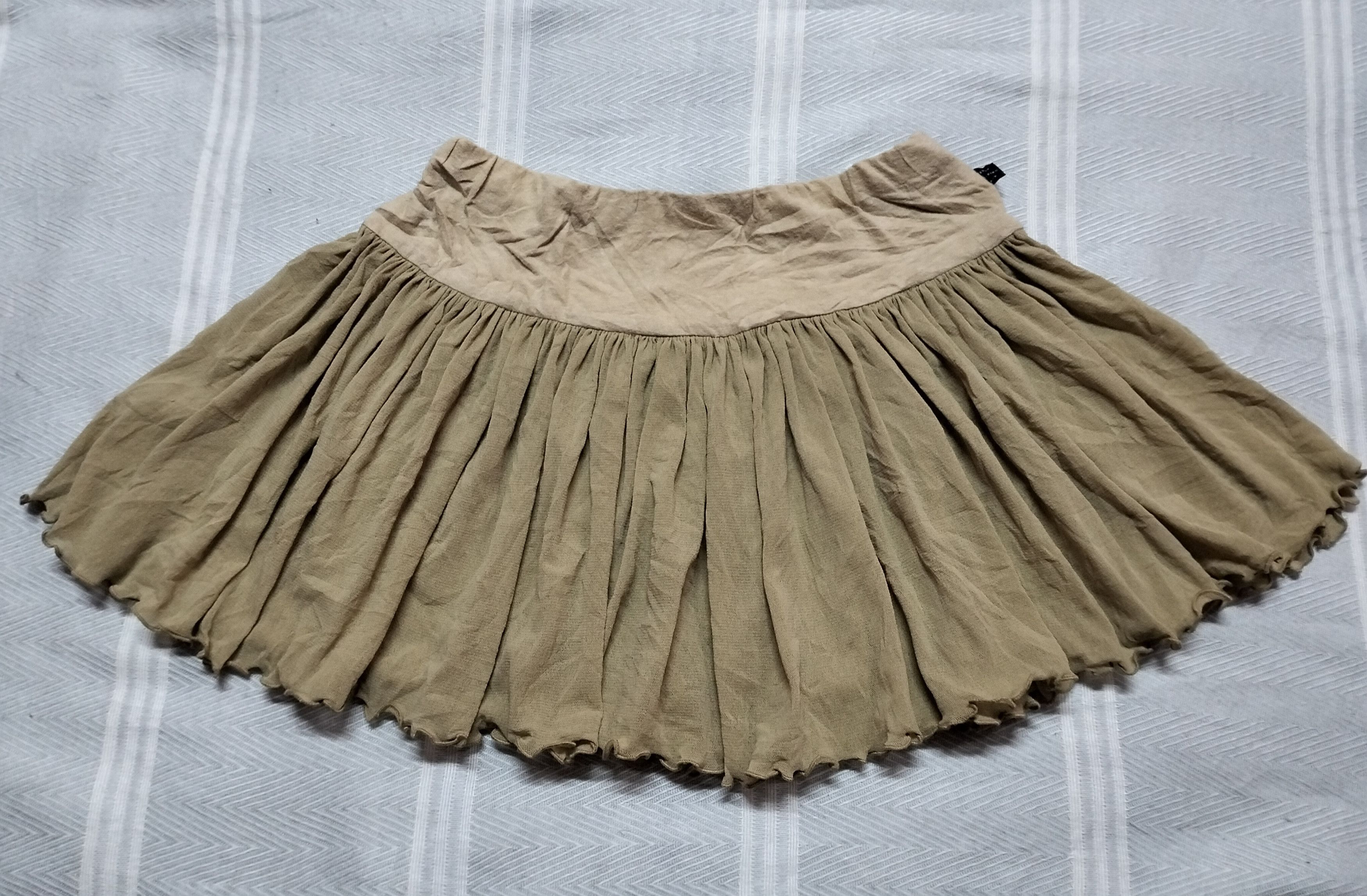 image of Bape Bapy By A Bathing Ape Mini Skirt in Gold, Women's (Size 26)