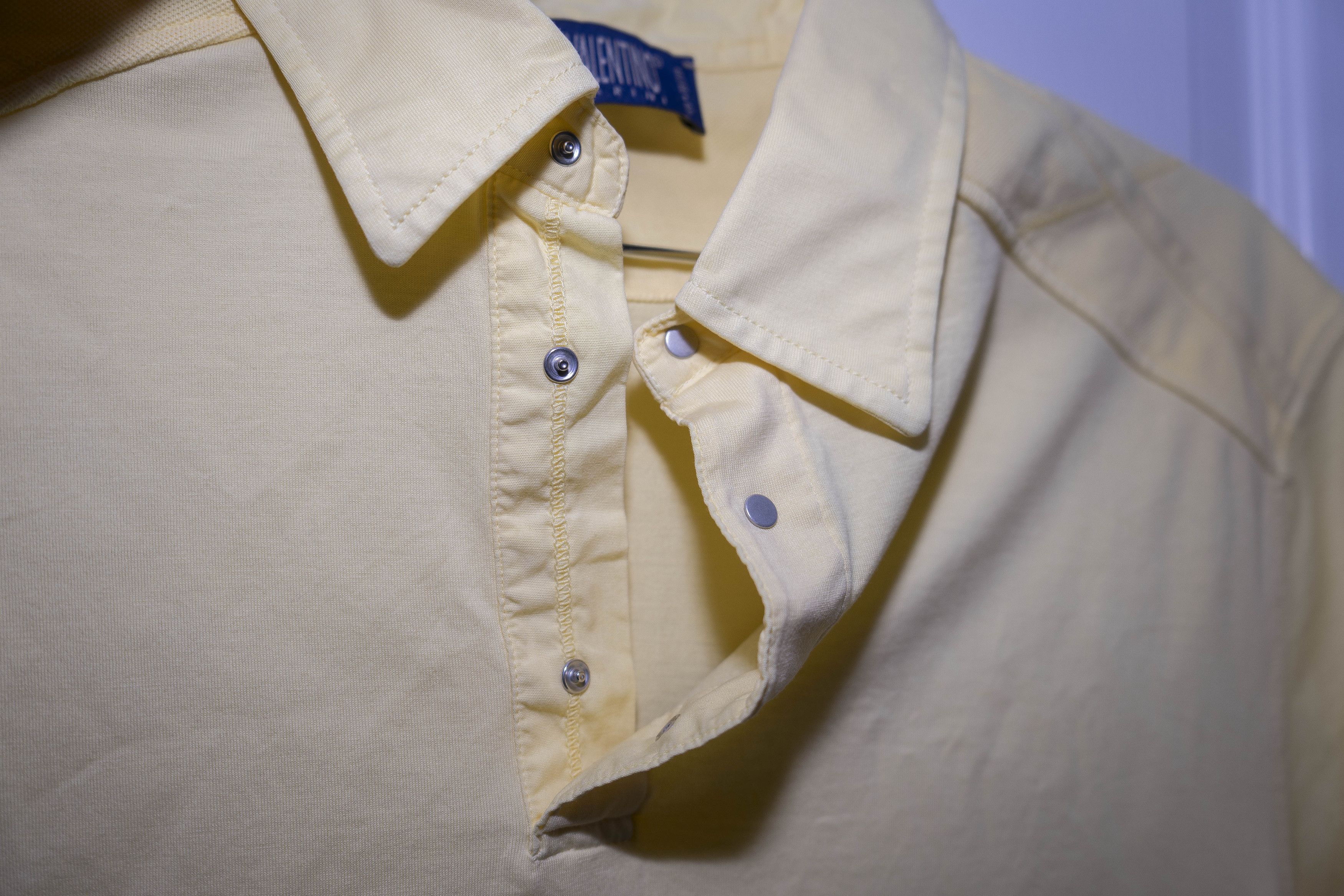 Valentino Valentino Marini - Yellow Press-Stud Polo Shirt - Sz M Size US M / EU 48-50 / 2 - 5 Thumbnail