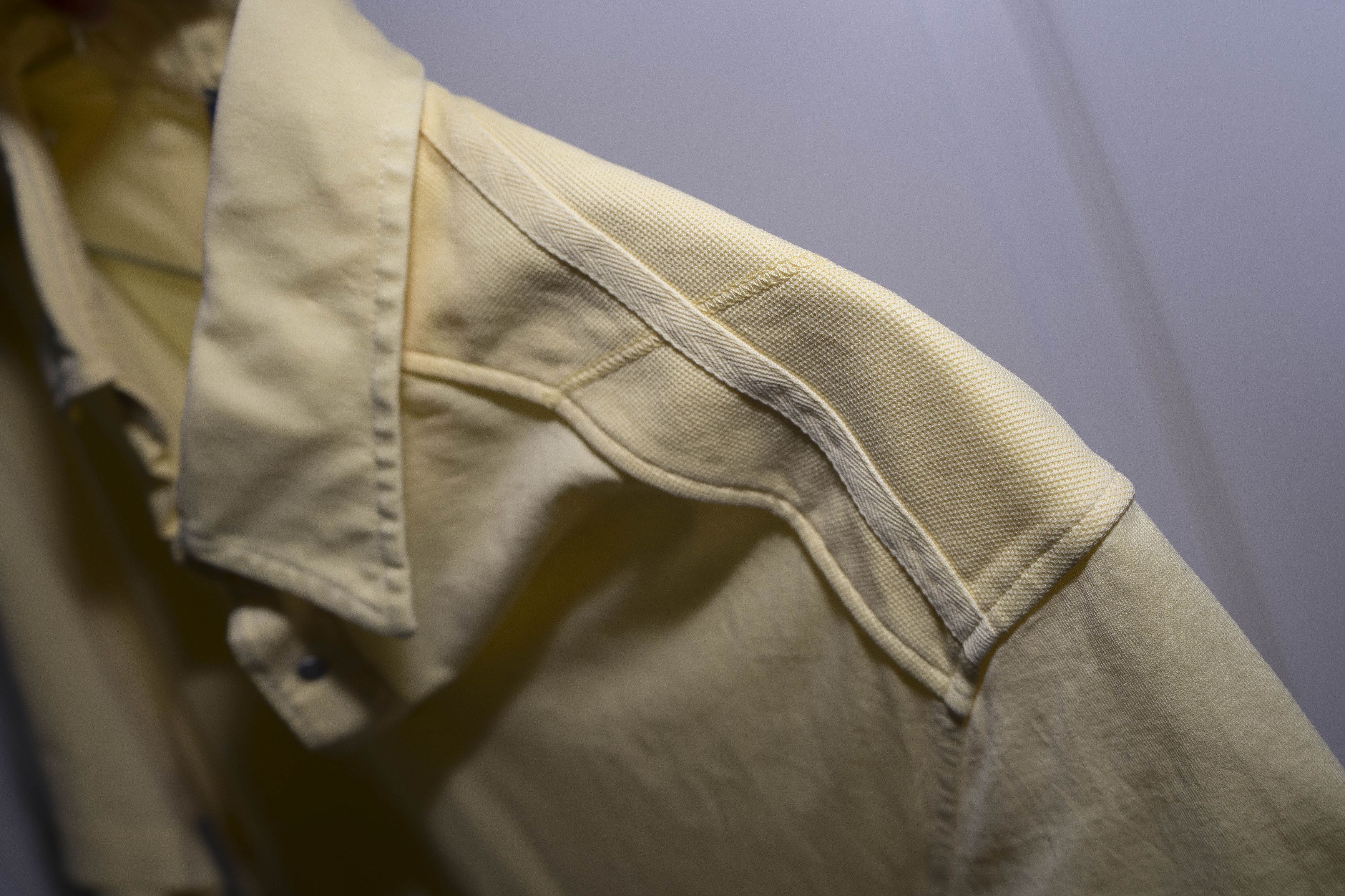 Valentino Valentino Marini - Yellow Press-Stud Polo Shirt - Sz M Size US M / EU 48-50 / 2 - 7 Thumbnail