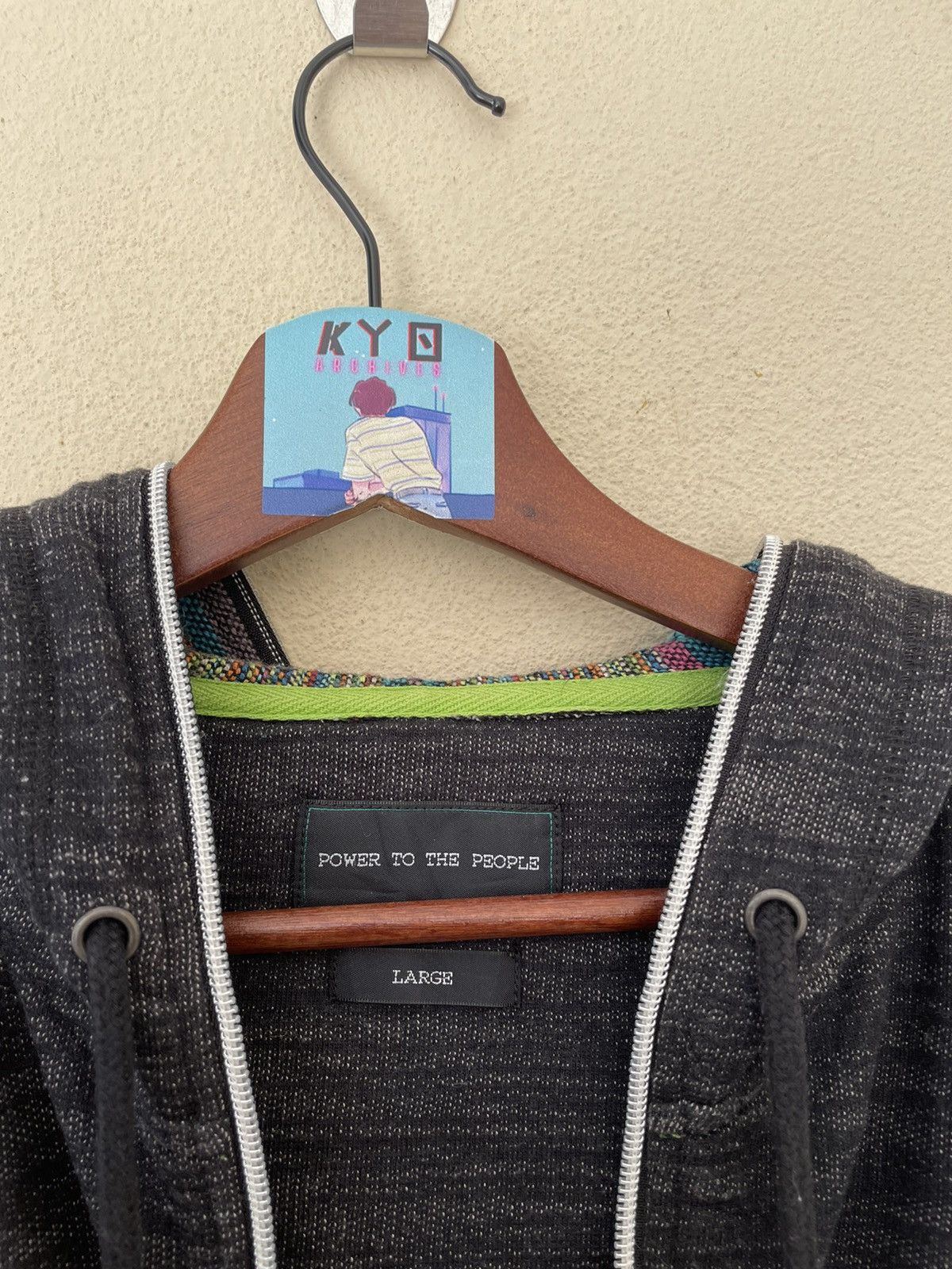 Japanese Brand POWER TO THE PEOPLE FULLZIP HOODIE Size US L / EU 52-54 / 3 - 7 Thumbnail