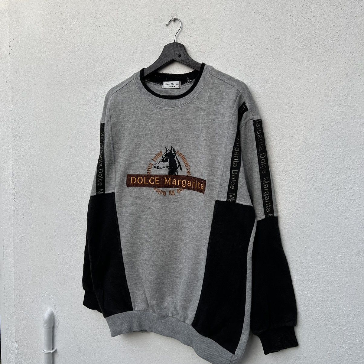 Japanese Brand VINTAGE DOLCE MARGARITA ITALY SWEATSHIRT BIG LOGO Size US M / EU 48-50 / 2 - 2 Thumbnail