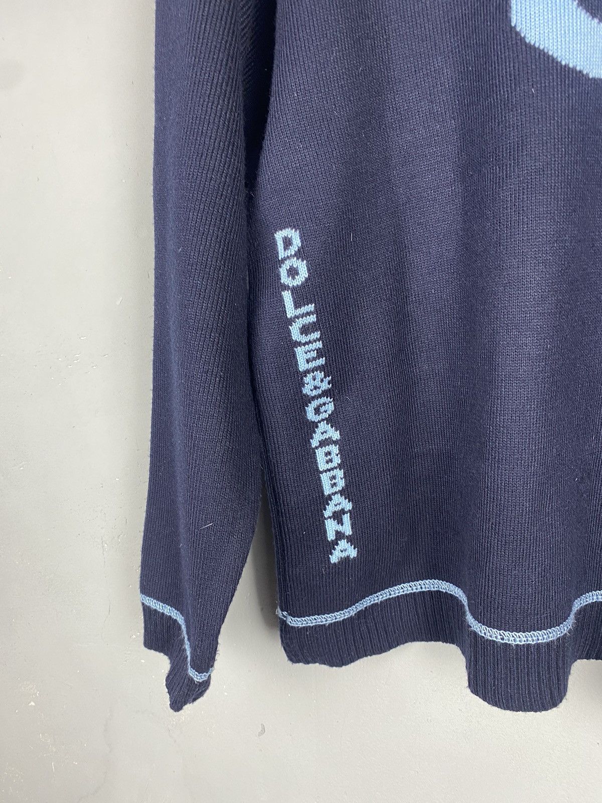 Dolce & Gabbana Vintage DOLCE & GABBANA Spellout Logo Sweater & Big Logo Size US L / EU 52-54 / 3 - 4 Thumbnail