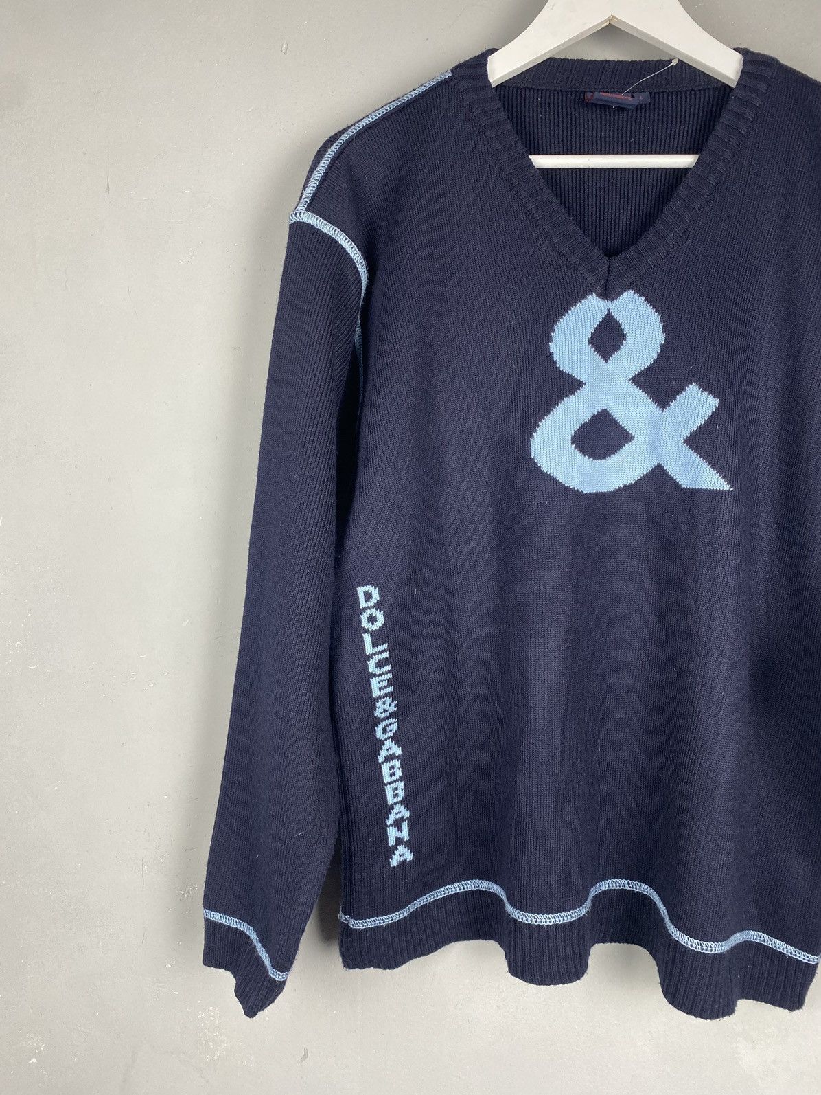 Dolce & Gabbana Vintage DOLCE & GABBANA Spellout Logo Sweater & Big Logo Size US L / EU 52-54 / 3 - 2 Thumbnail