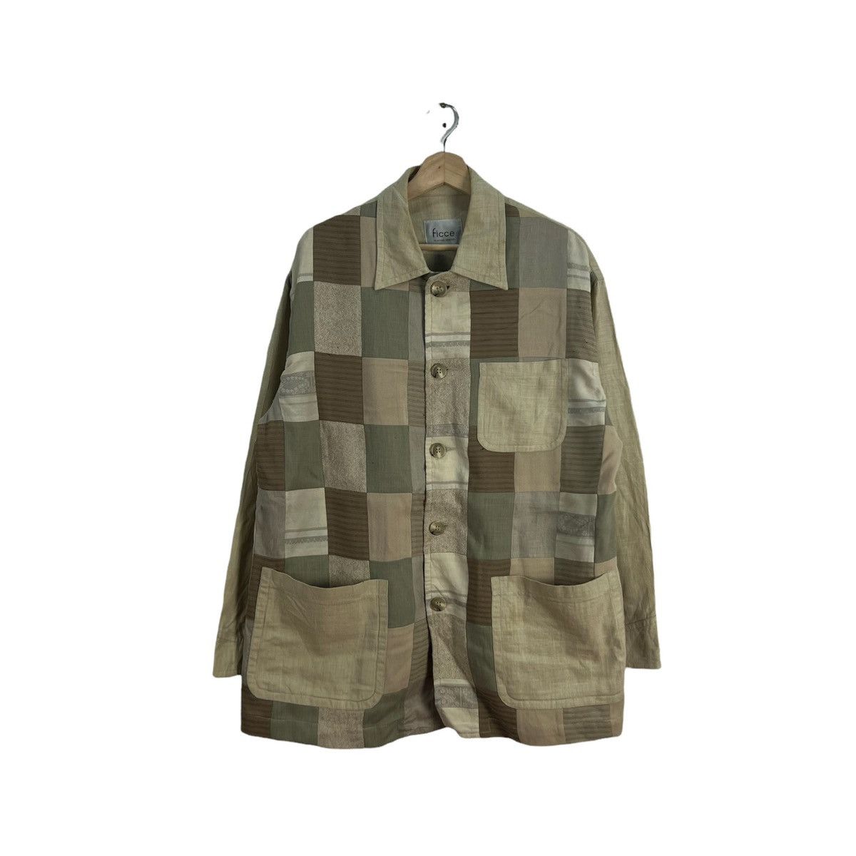 Japanese Brand VINTAGE FICCE YOSHIYUKI KONOSHI PATCH WORK JACKET DESIGN Size US L / EU 52-54 / 3 - 1 Thumbnail