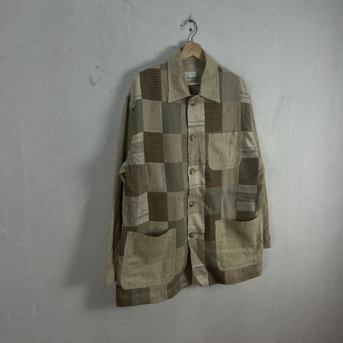 Japanese Brand VINTAGE FICCE YOSHIYUKI KONOSHI PATCH WORK JACKET DESIGN Size US L / EU 52-54 / 3 - 2 Thumbnail