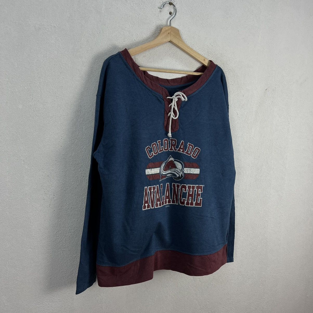 NHL VINTAGE NHL BIG LOGO SWEATSHIRT PLAYER WEAR Size US L / EU 52-54 / 3 - 2 Thumbnail