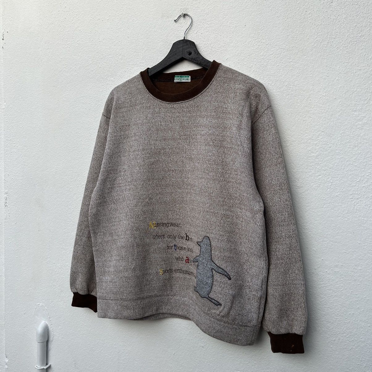 Japanese Brand VINTAGE MUNSINGWEAR JAPAN SWEATSHIRT BIG LOGO Size US M / EU 48-50 / 2 - 2 Thumbnail
