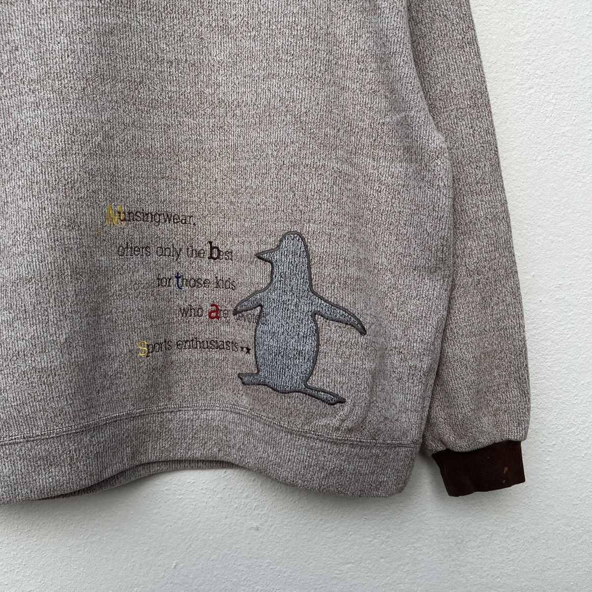 Japanese Brand VINTAGE MUNSINGWEAR JAPAN SWEATSHIRT BIG LOGO Size US M / EU 48-50 / 2 - 5 Thumbnail