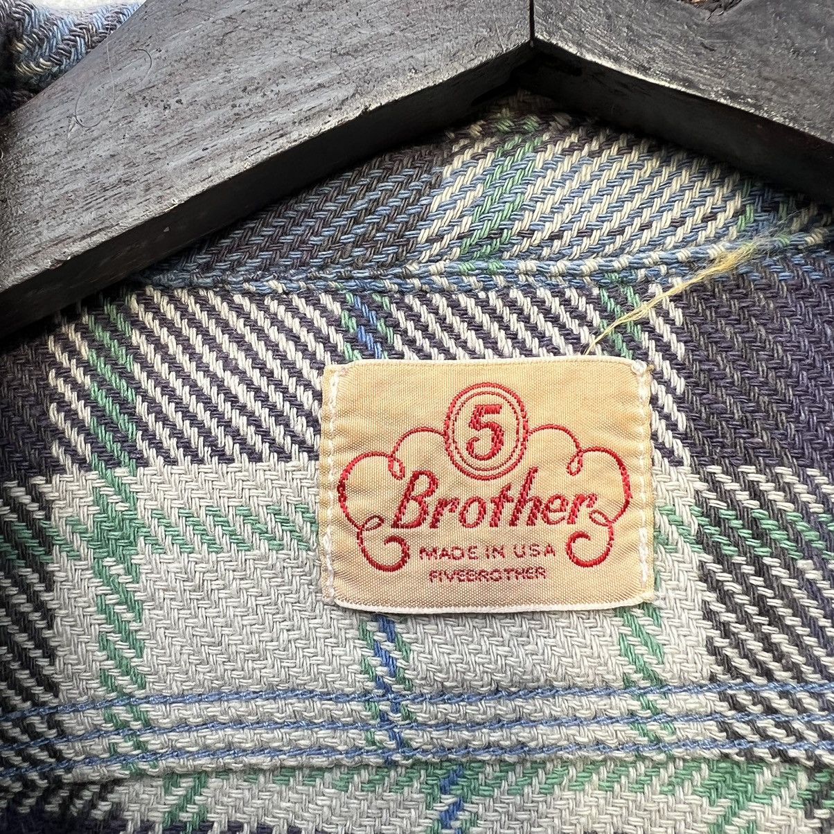 Flannel VINTAGE 5 BROTHERS MADE IN USA FLANNEL TARTAN DESIGN Size US M / EU 48-50 / 2 - 9 Thumbnail