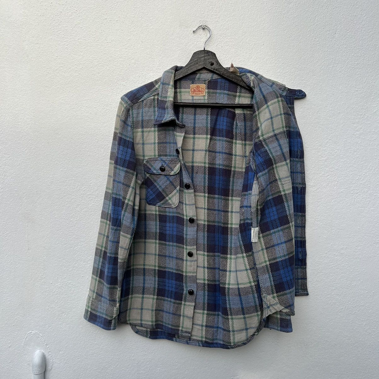 Flannel VINTAGE 5 BROTHERS MADE IN USA FLANNEL TARTAN DESIGN Size US M / EU 48-50 / 2 - 11 Thumbnail