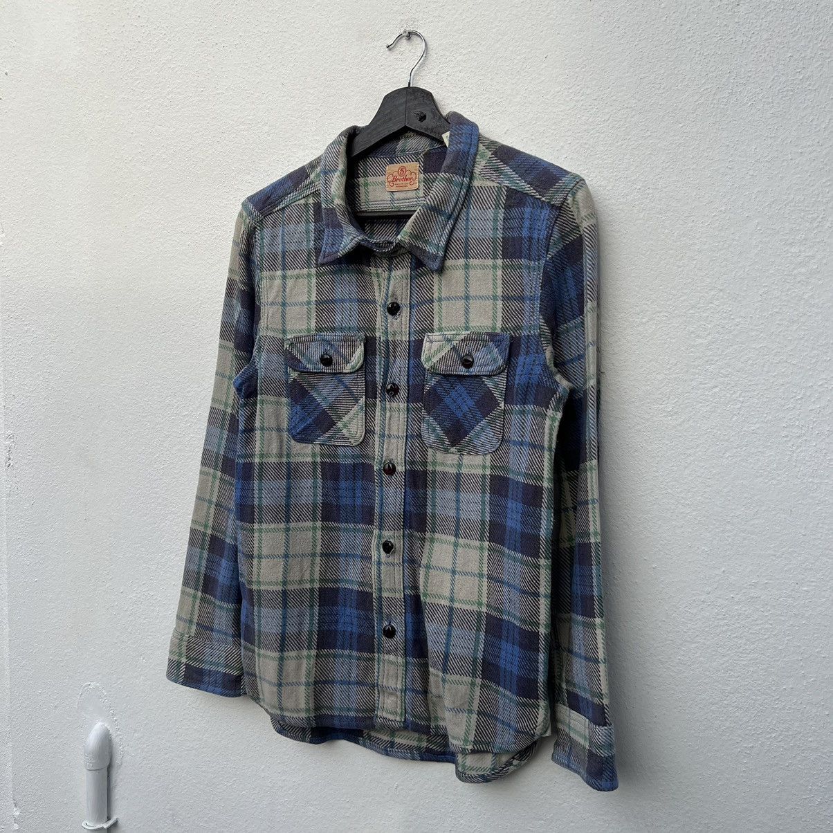 Flannel VINTAGE 5 BROTHERS MADE IN USA FLANNEL TARTAN DESIGN Size US M / EU 48-50 / 2 - 2 Thumbnail
