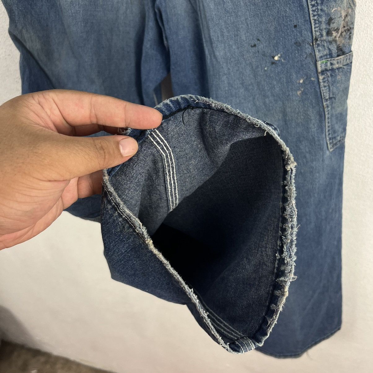 VINTAGE WORKERS WEAR OVERALLS POINTER BRAND JAPAN FABRIC