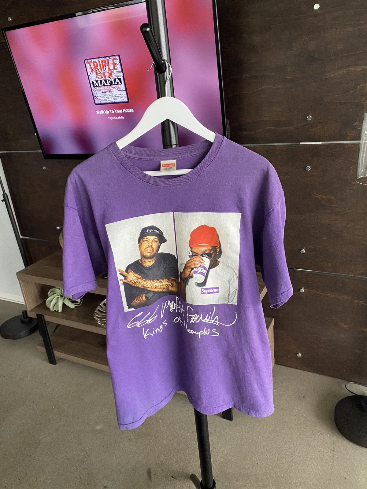 Supreme three six mafia tee on sale