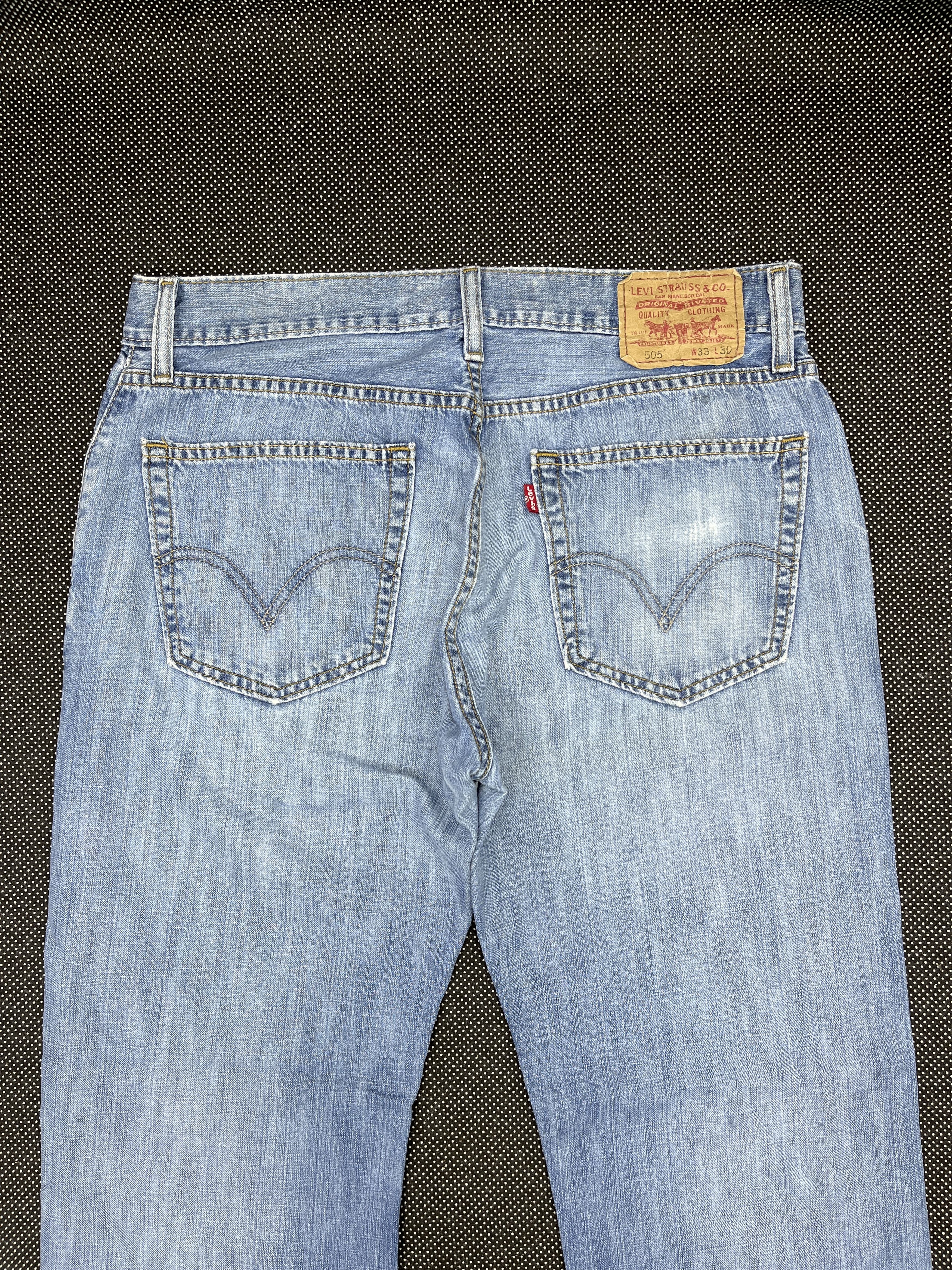 Levi's × Vintage Vintage Levis 505 Light Wash Jeans - J162 Size US 34 / EU 50 - 4 Thumbnail