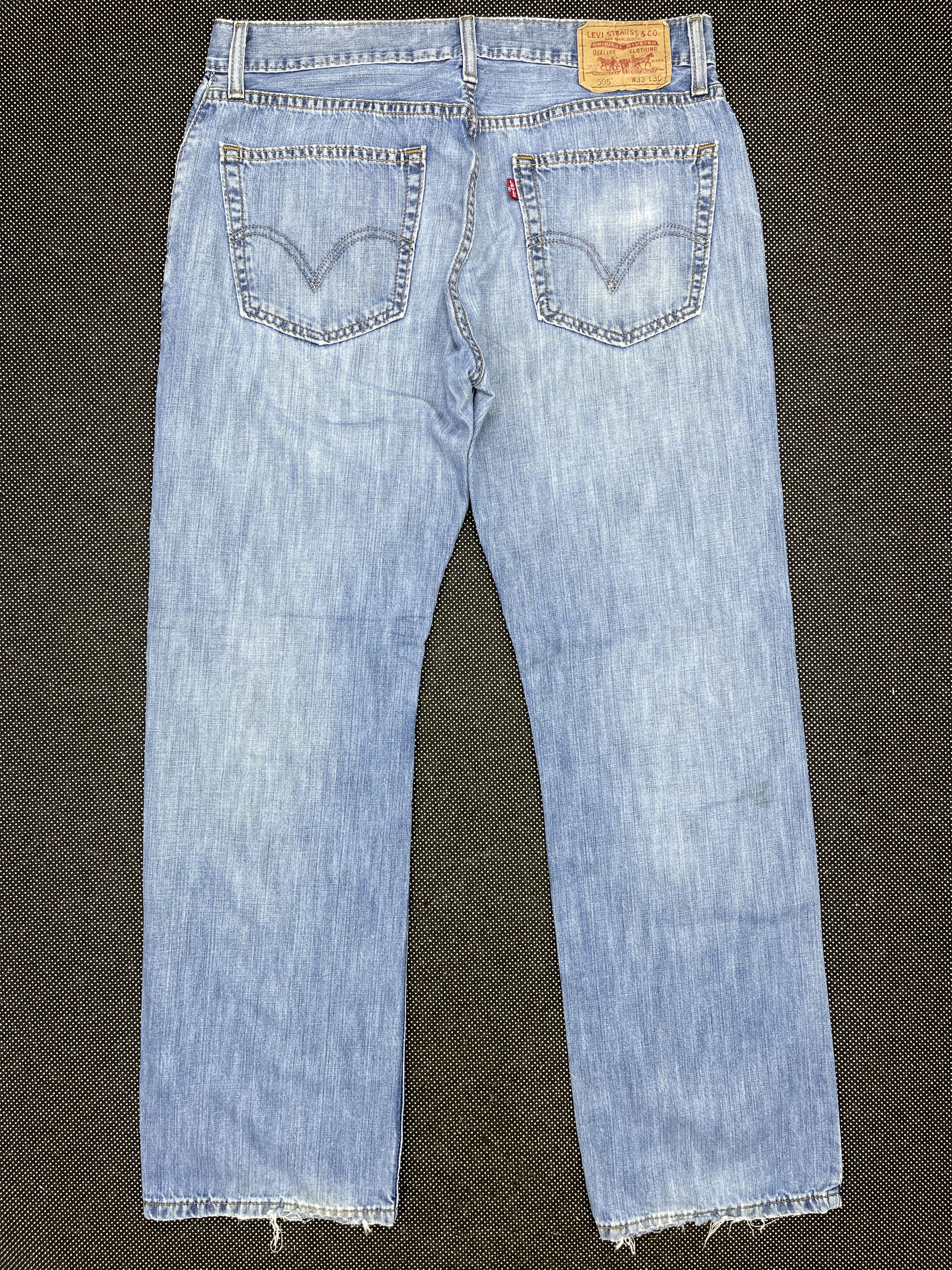 Levi's × Vintage Vintage Levis 505 Light Wash Jeans - J162 Size US 34 / EU 50 - 2 Thumbnail